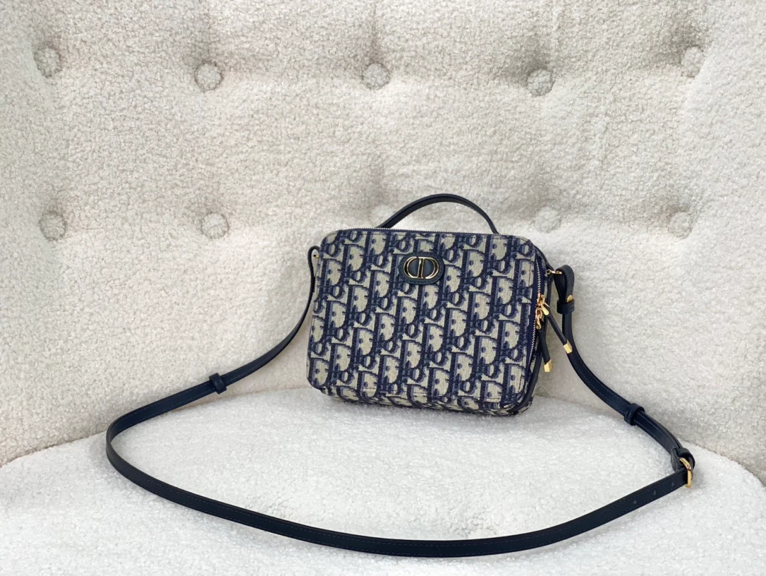 Сумка-бокс Dior Caro - канва с монограммой Oblique