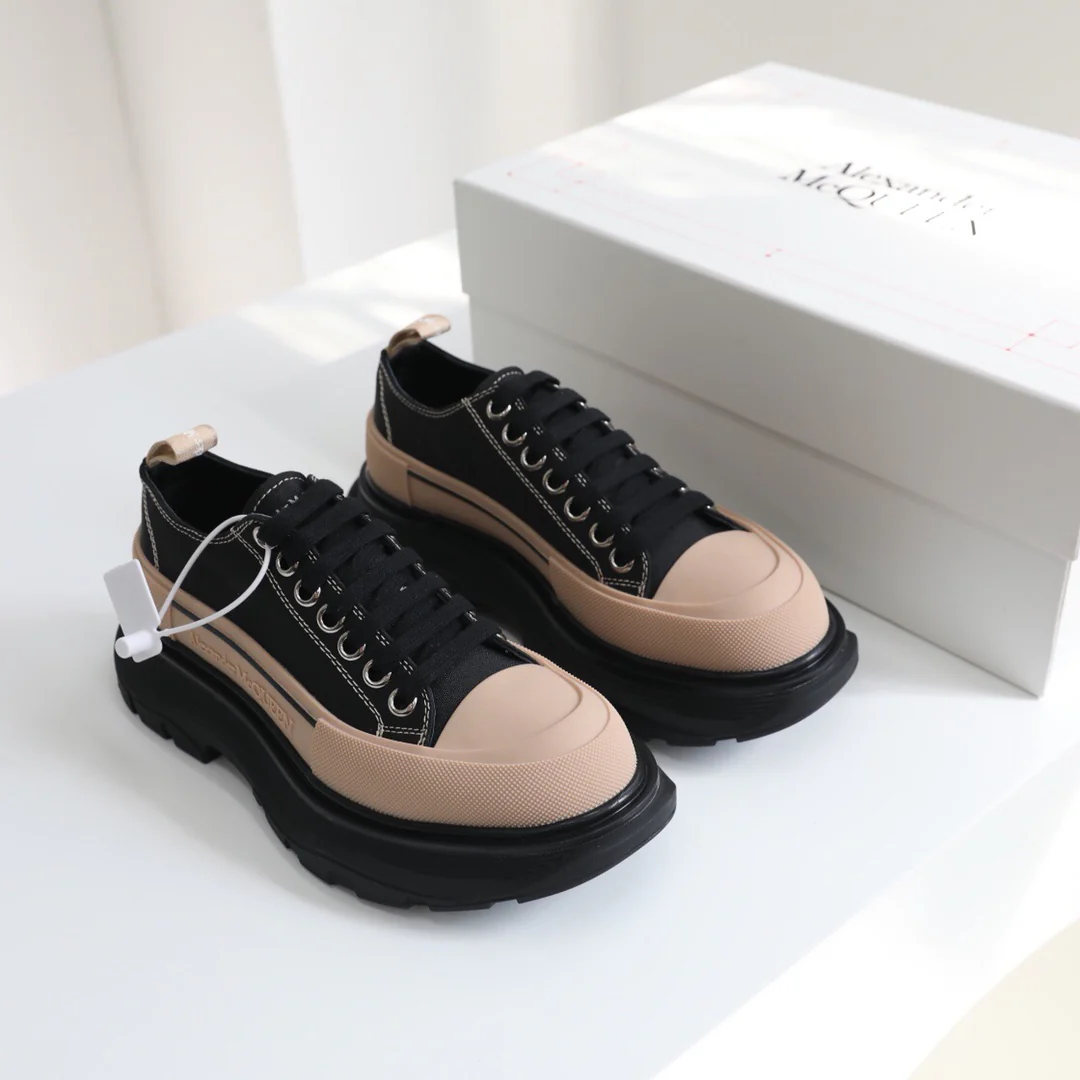 Кед на платформе McQueen - унисекс - черный цвет, цвет 