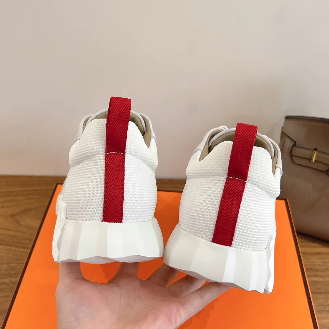 Повседневные туфли Hermes 2024 - белые - 1