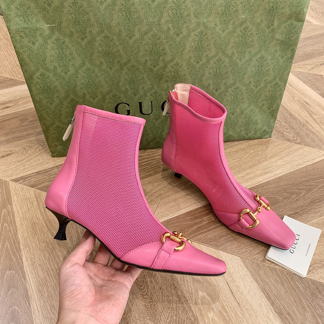 Ботильоны Gucci Street с пряжкой на низком каблуке