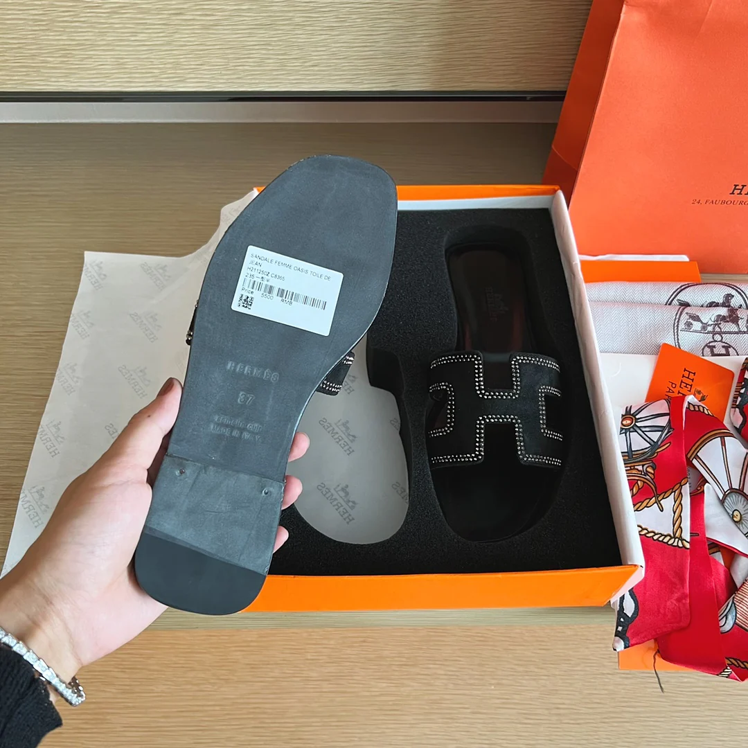 Сандалии Hermes-h Flat Sandals-8