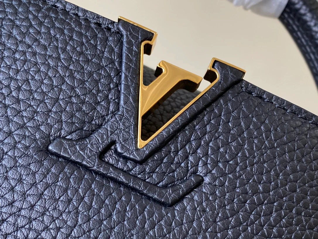 Кожаная сумка LV Capucines - синяя