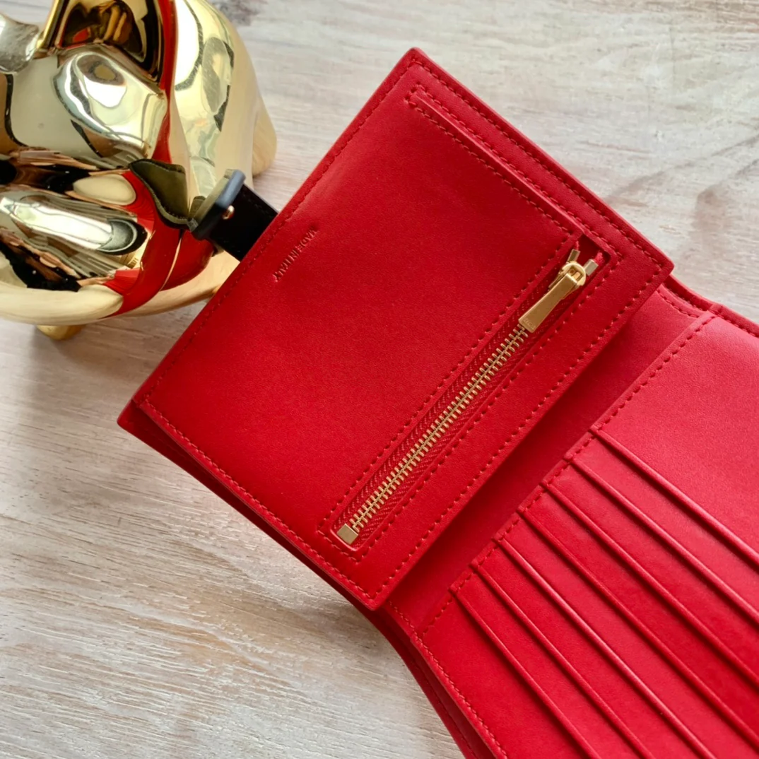 Кошелек Celine Strap из зернистой телячьей кожи - 4 шт.