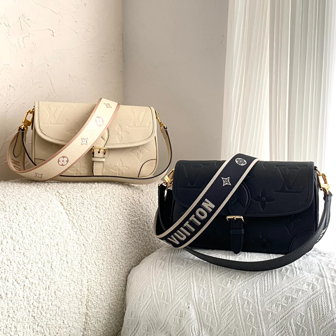 m46388-LV-diane Сумка-багет (наплечная/кроссбоди) - белая