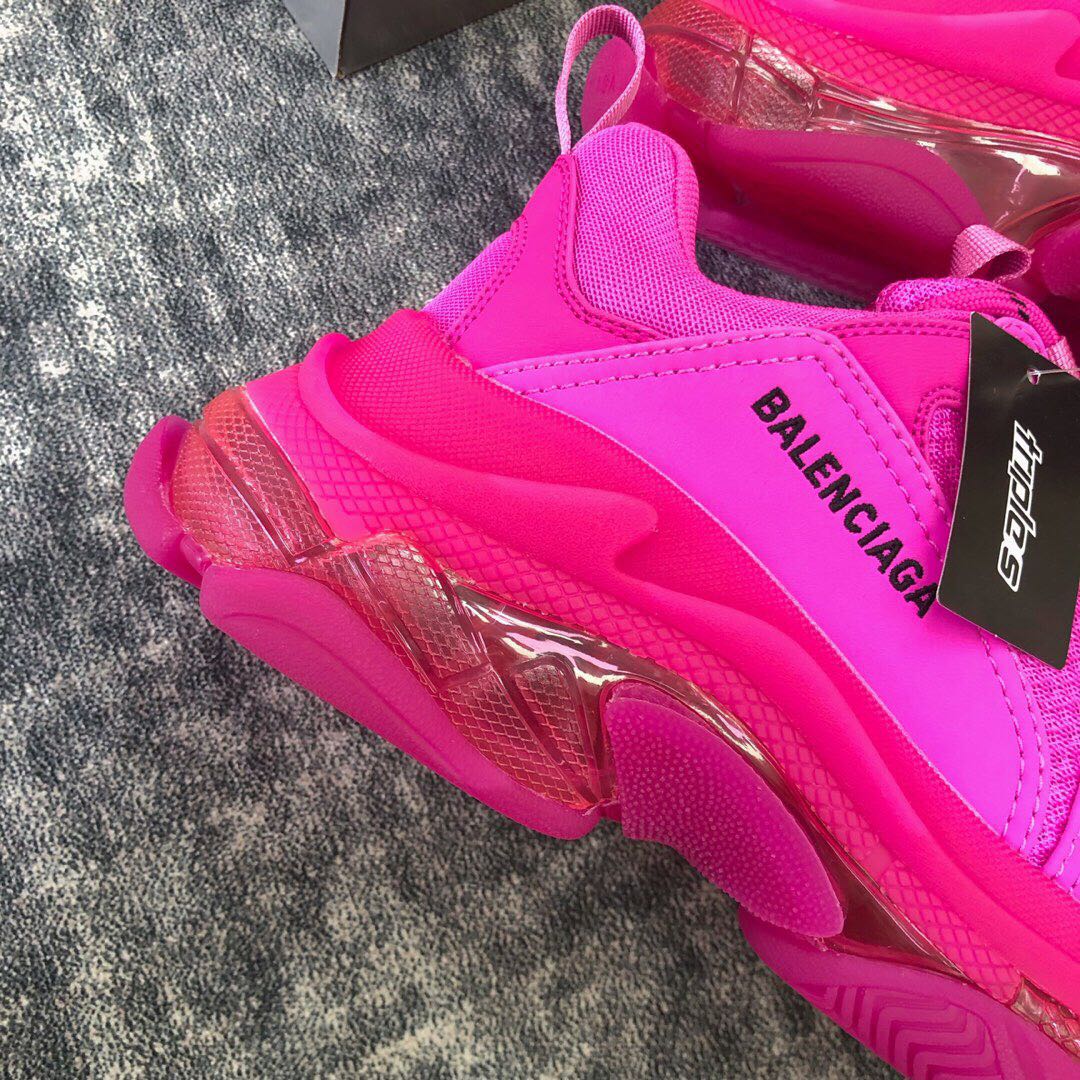 Кроссовки Balenciaga Triples Sporty Chunky Shoes - персиково-розовые