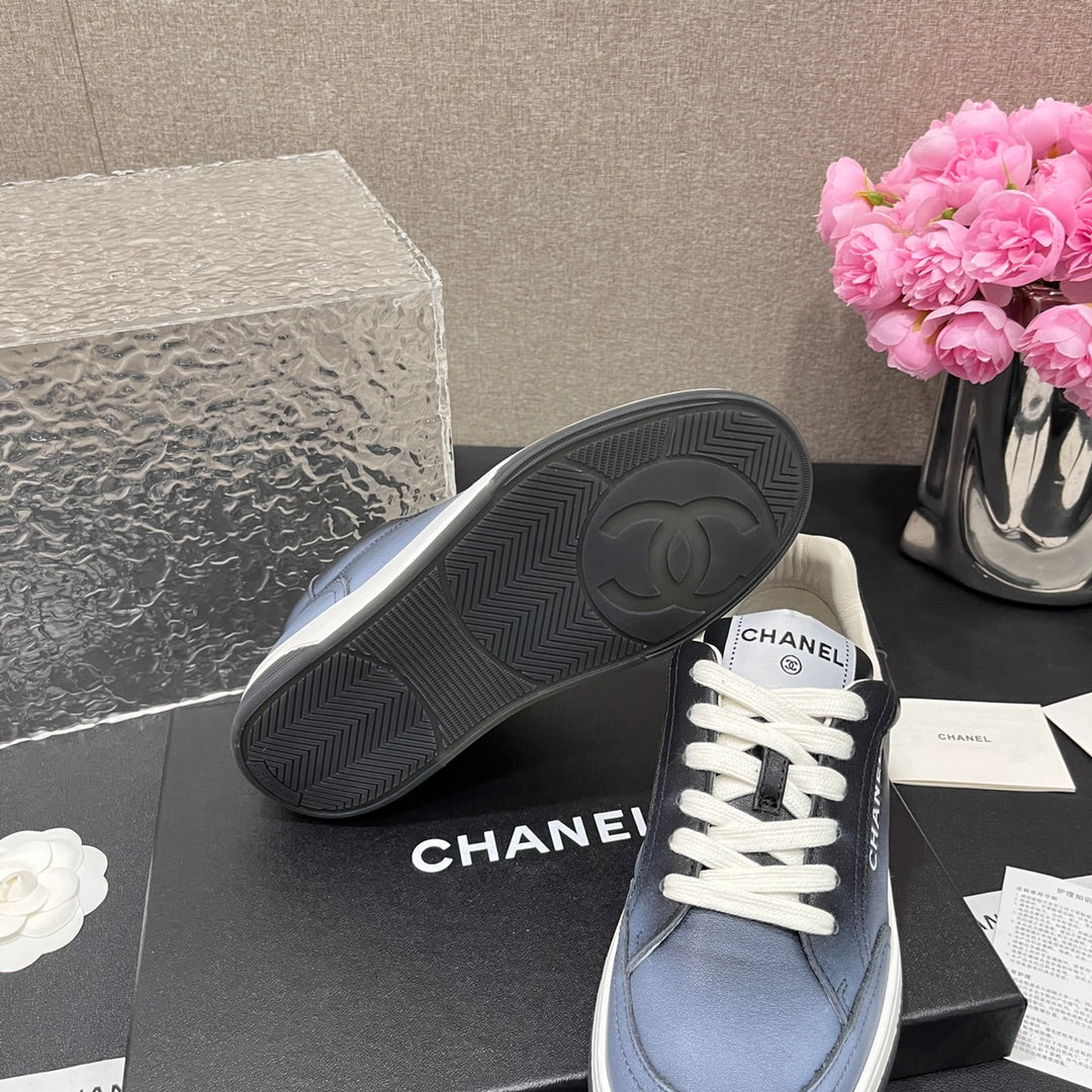 Повседневные туфли Chanel 2024 - темно-синие