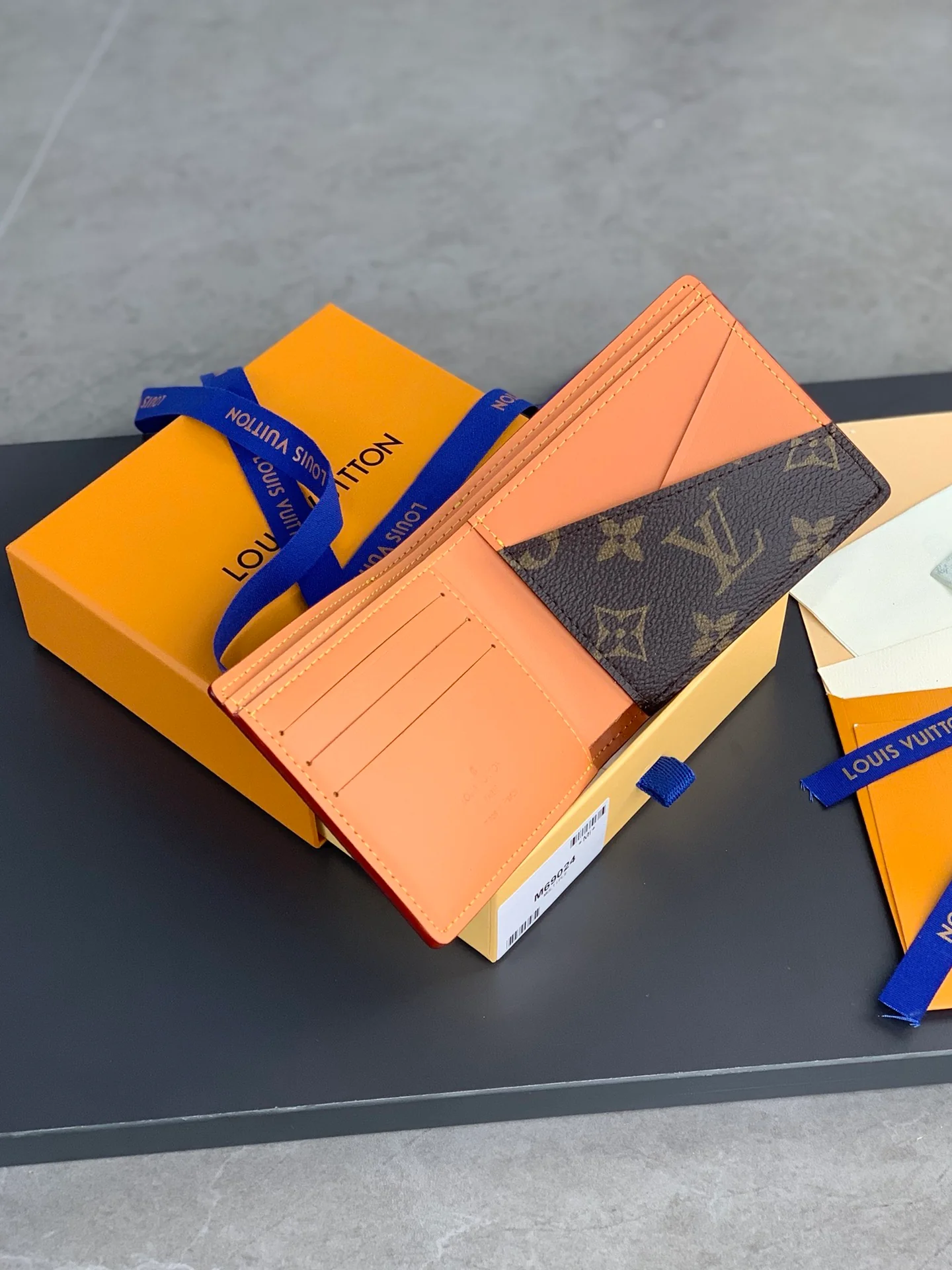 LV-m69024-многоцветный кошелек, лоскутное одеяло желтого цвета