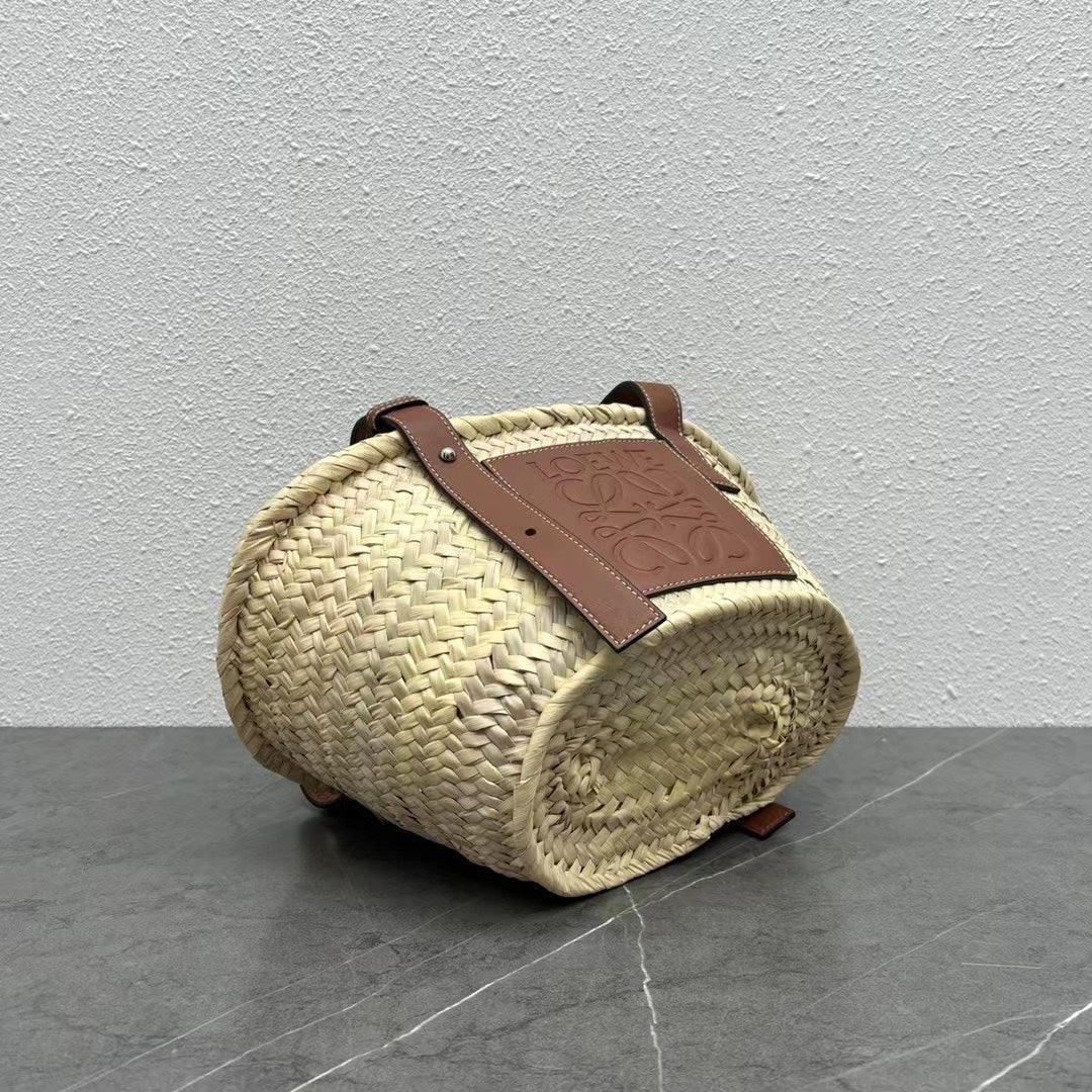 Соломенная сумка Loewe - 33 см - Маленькая - Коричневая