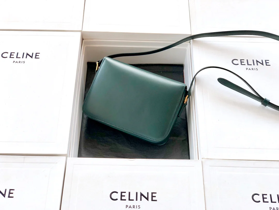 Сумка Celine Triomphe из телячьей кожи - подростковая - 18 - 5 см - 9