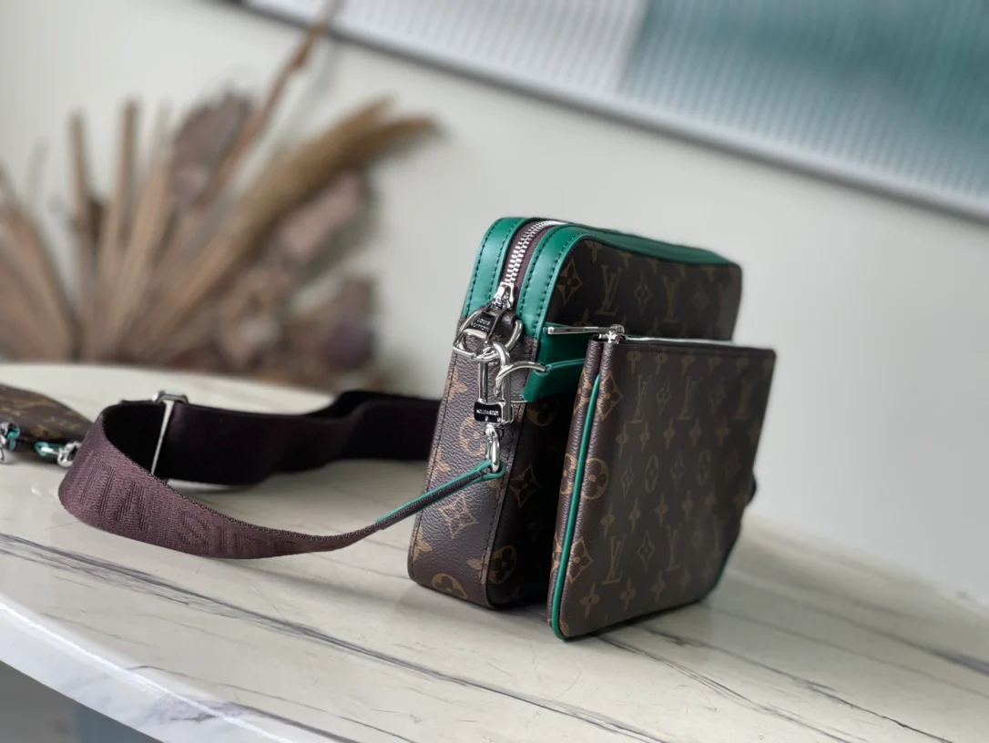 Сумка-мессенджер LV Trio - коричневая