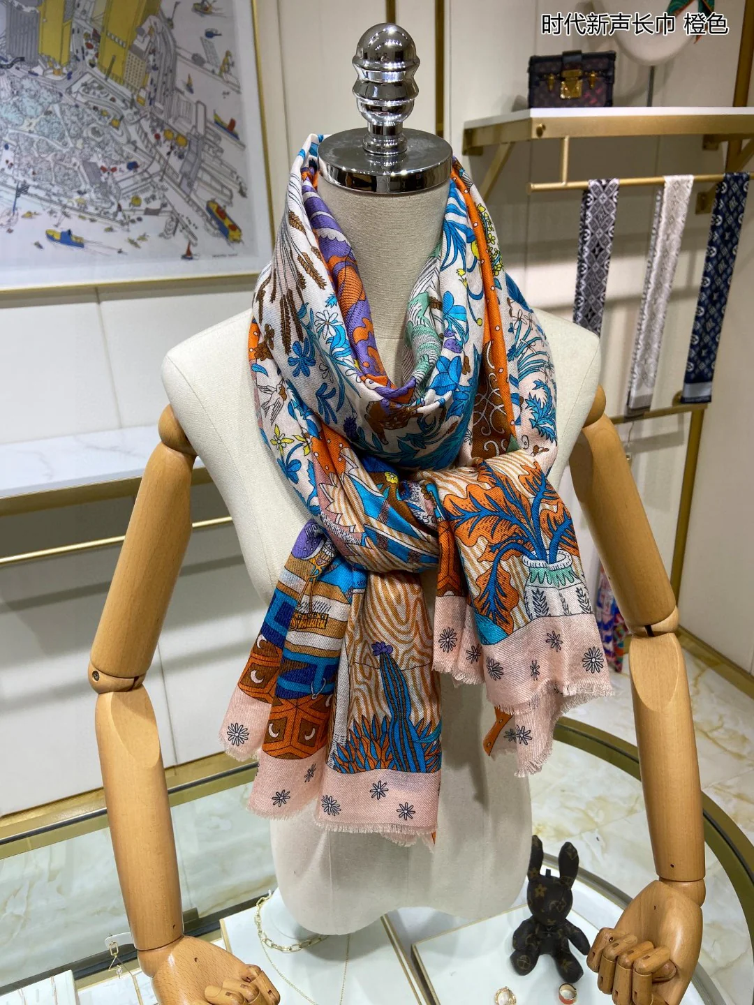 Hermes - Длинный шарф New Era - 110-200 см - 100% - Кашемир премиум-класса