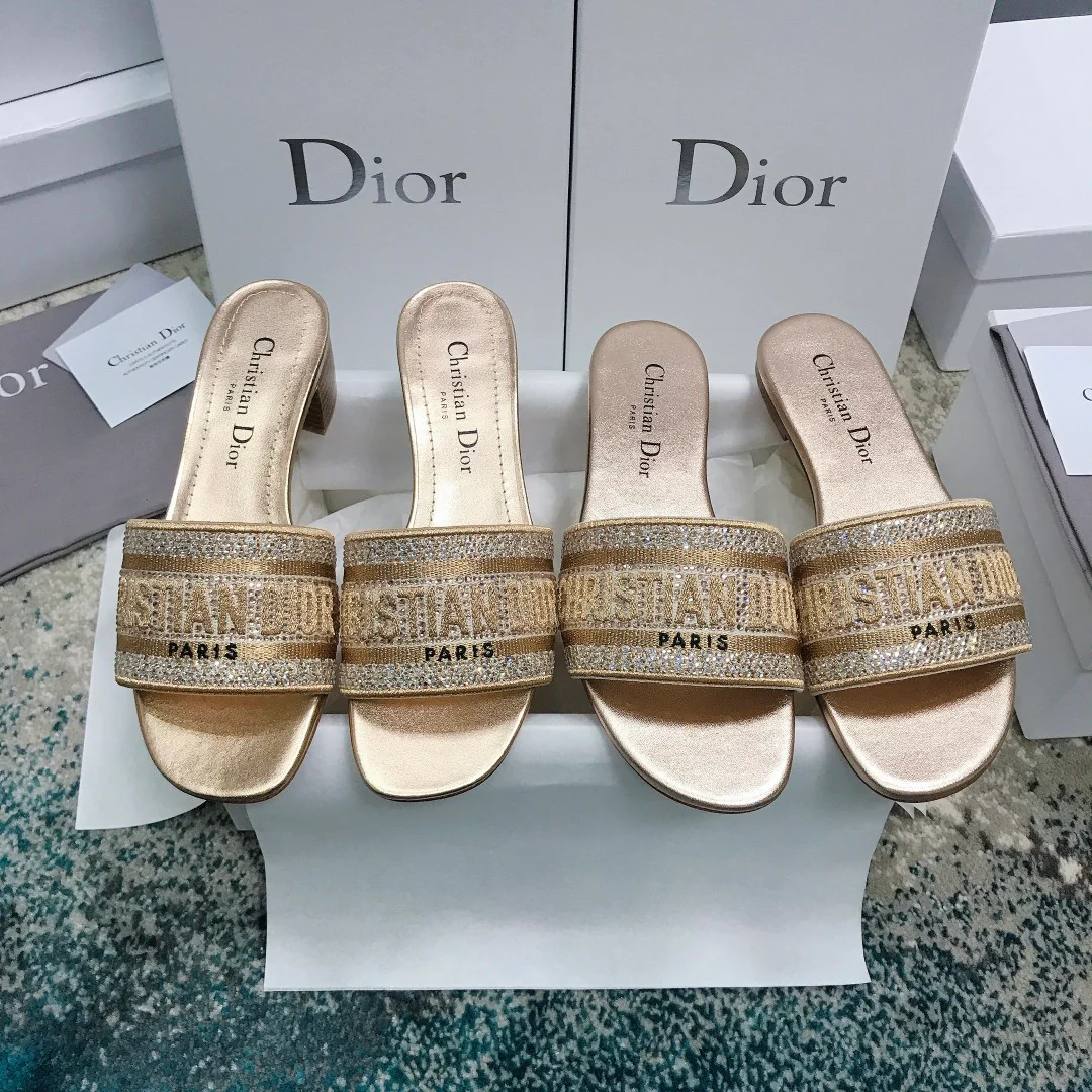 Dior - Тапочки - Туфли на массивном каблуке