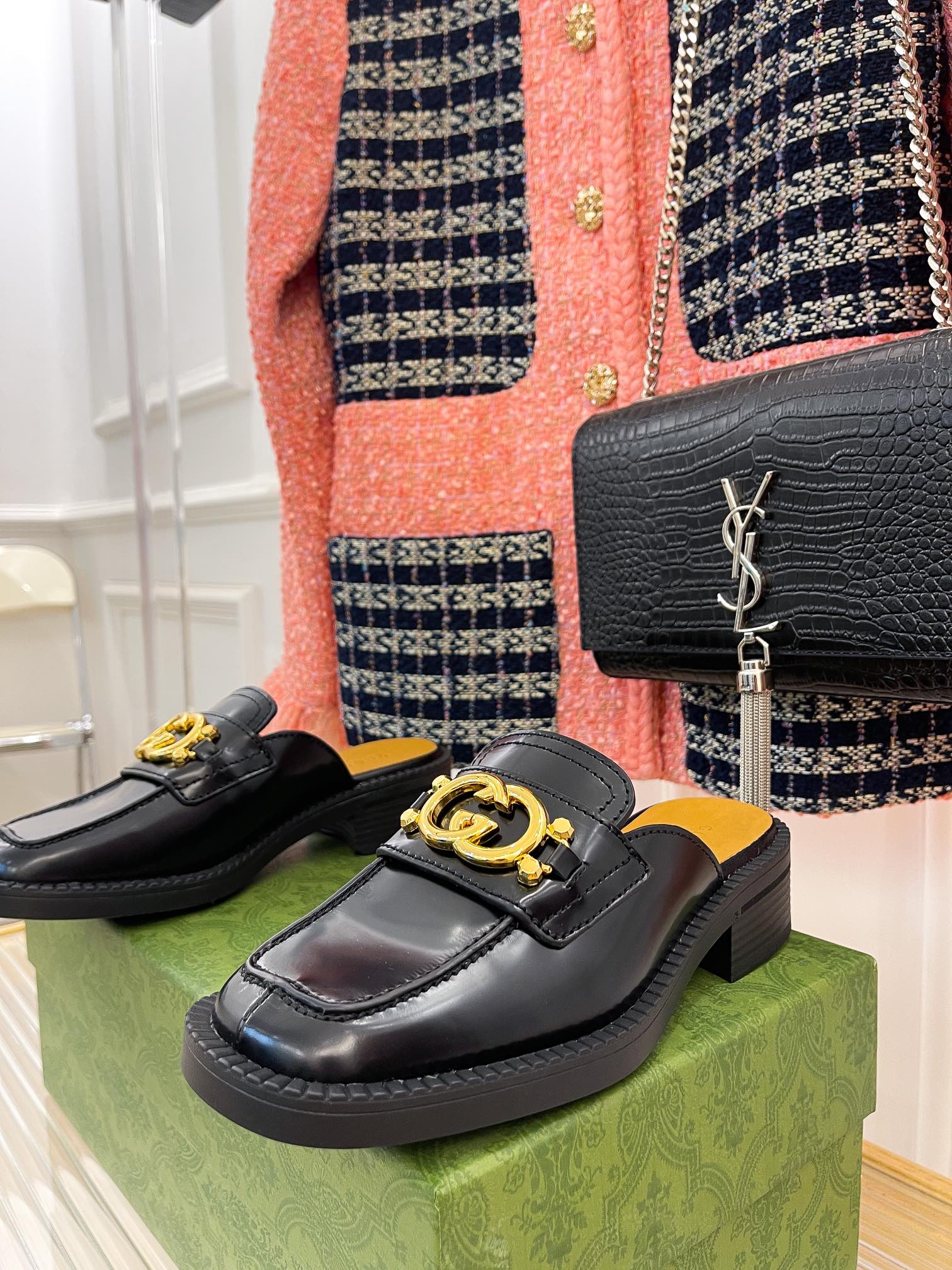 Gucci - Ретро слипоны