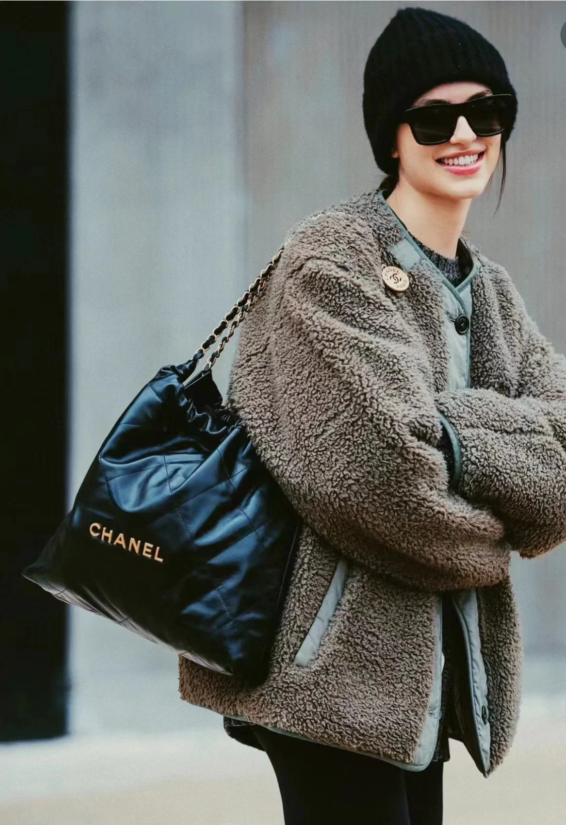 Сумка Chanel 22 - Черная - Маленькая