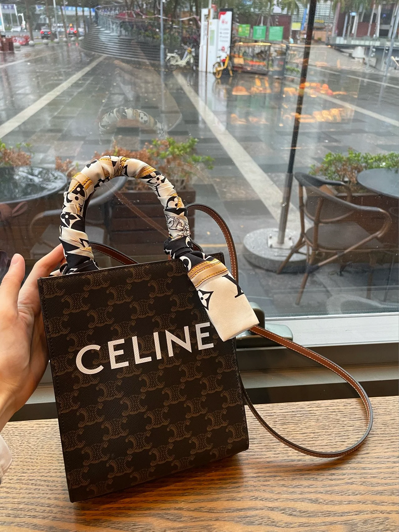 Celine Mini Cabas Brown Monogram