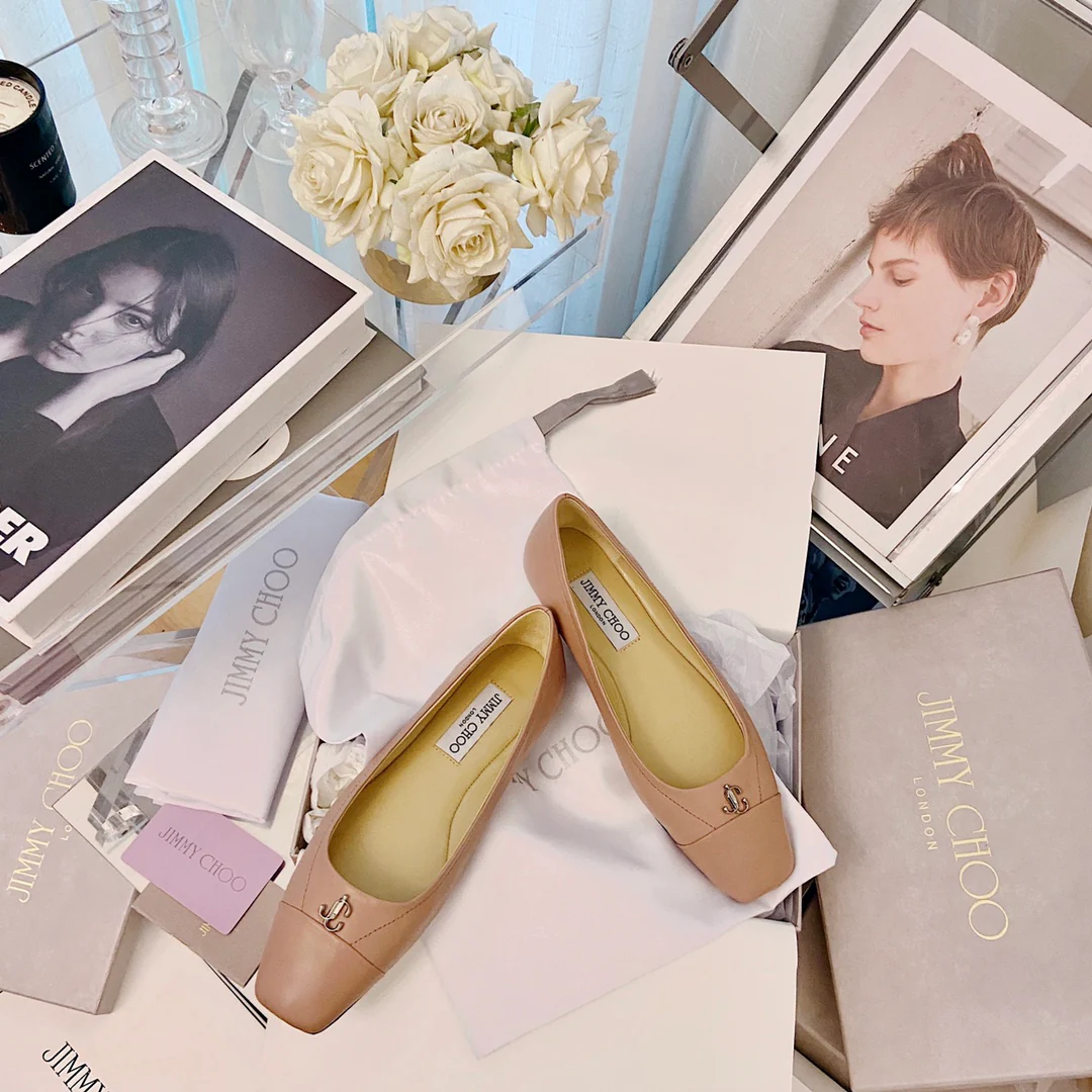 Ретро-балетки Jimmy с квадратным носком