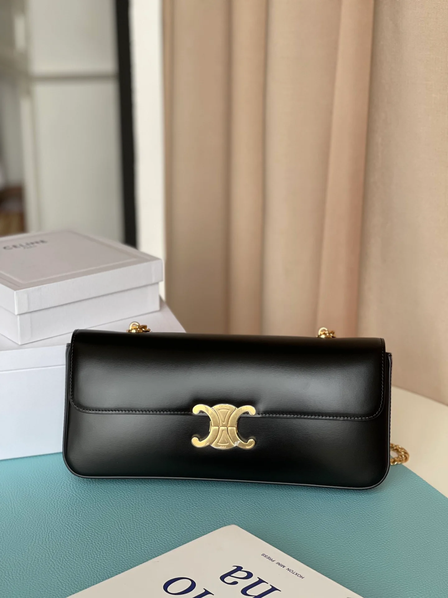 Сумка на длинную цепочку Celine Triomphe с логотипом - 2 шт.