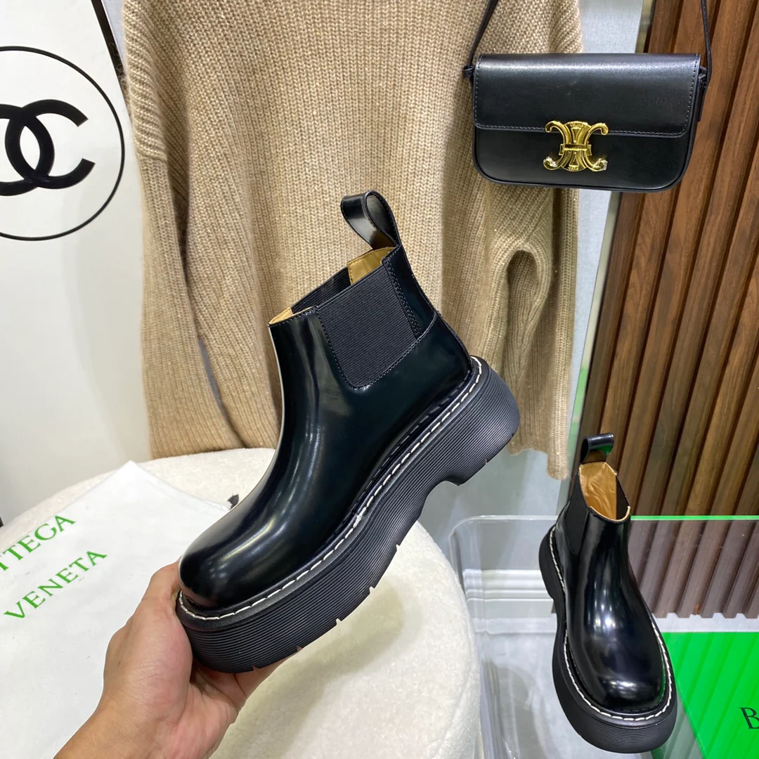 BV - Ботильоны на платформе - Черные