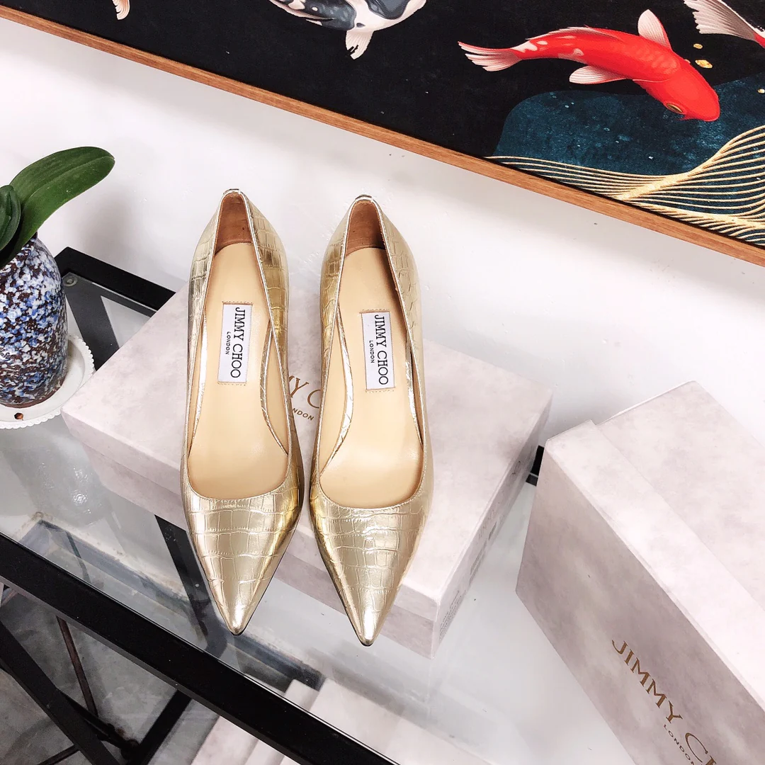 Jimmy - Туфли на высоком каблуке необычной формы - Узор 