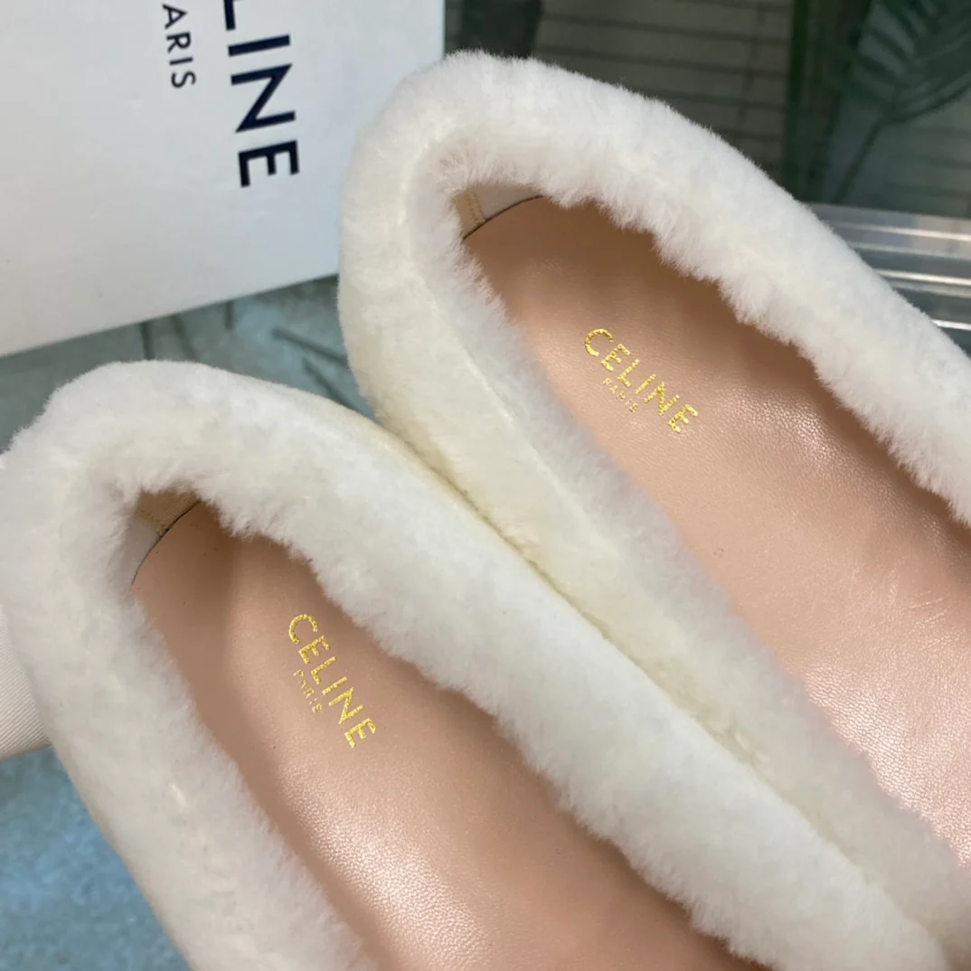 Новые шерстяные лоферы Celine 22fw осень/зима - кулон 