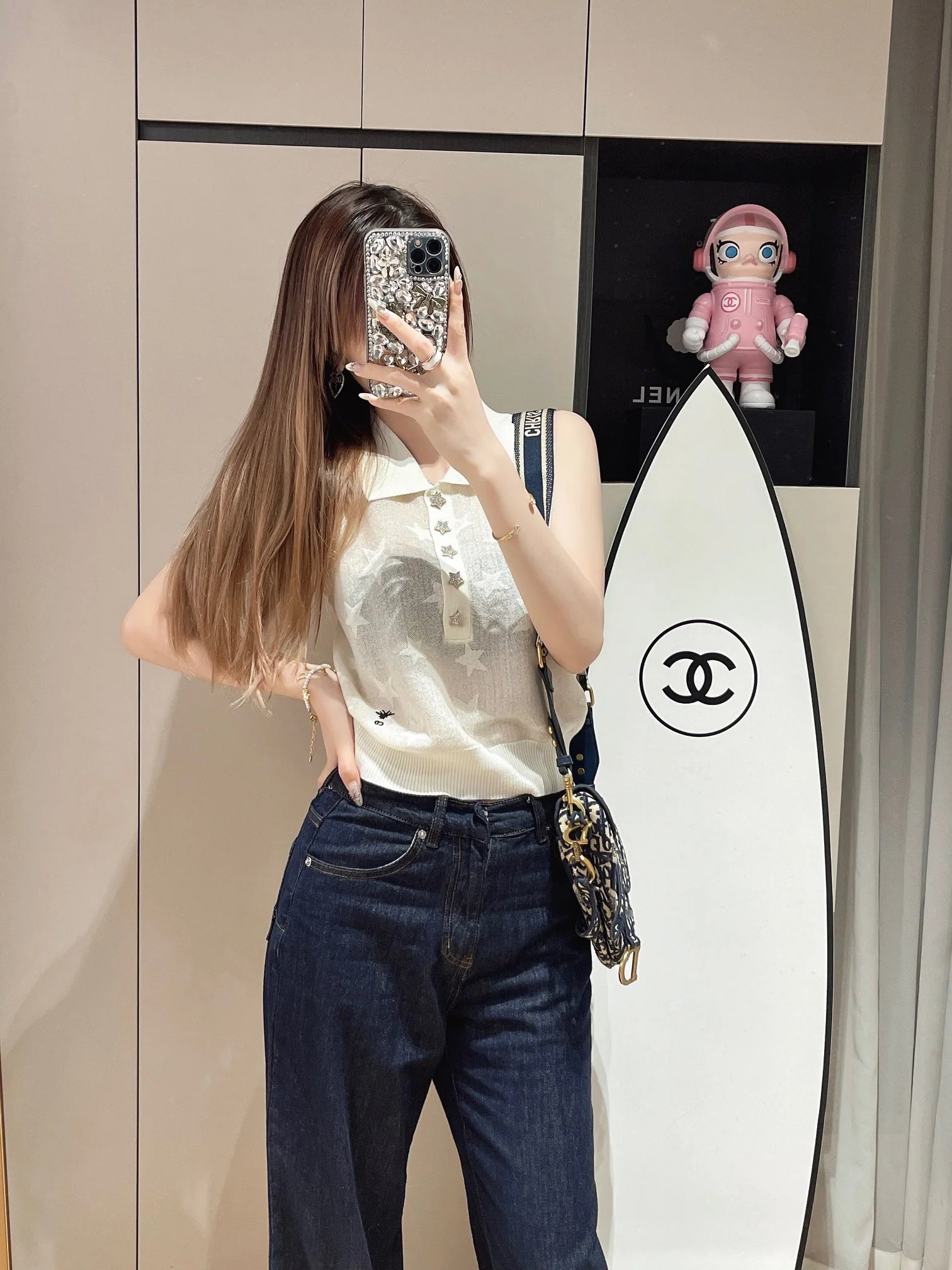 Dior 2403 - Вязаный жилет с жаккардовым узором ?Звезда?