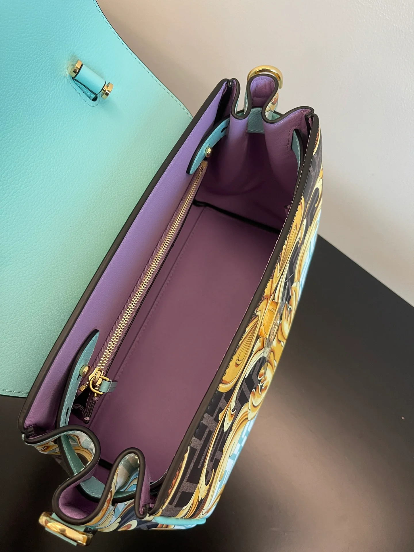 Сумка Fendi-endace - результат сотрудничества - синяя