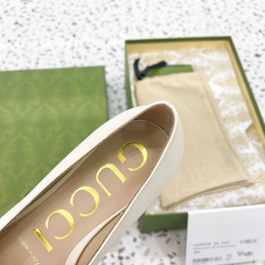 Gucci - Бамбуковая пряжка для обуви - Туфли на низком каблуке - 1