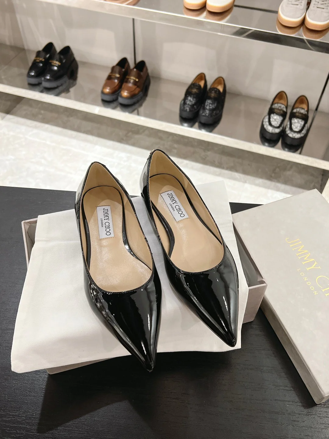 JC - 2024 - Туфли на низком каблуке - Черные