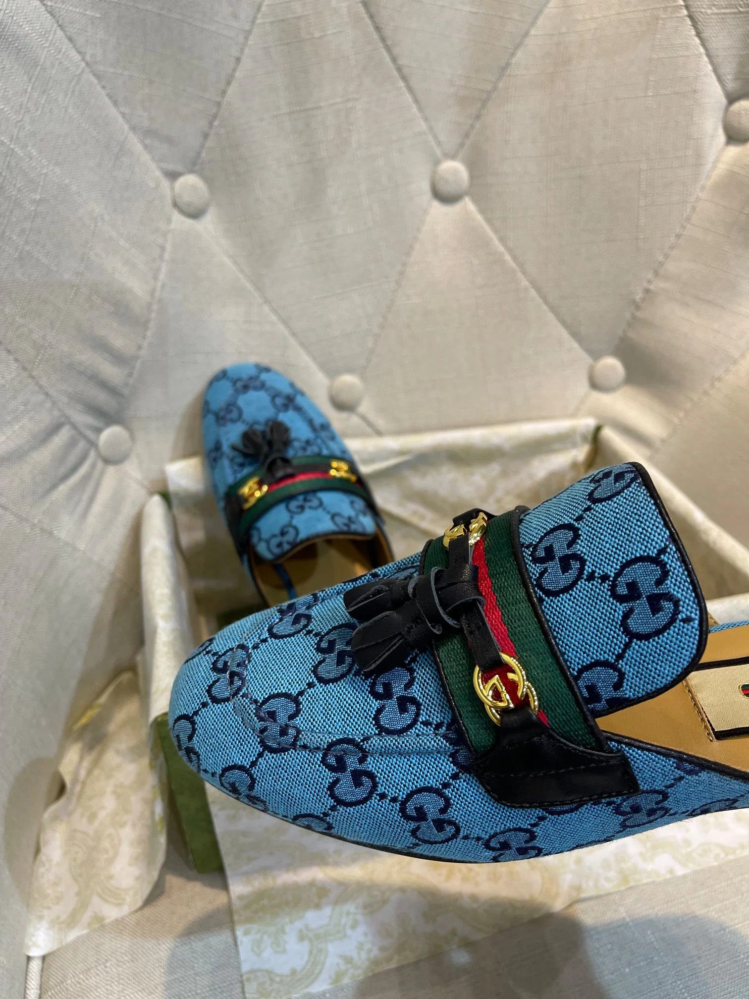 Gucci — Подвеска с кисточками — Тапочки — Мюли — 3