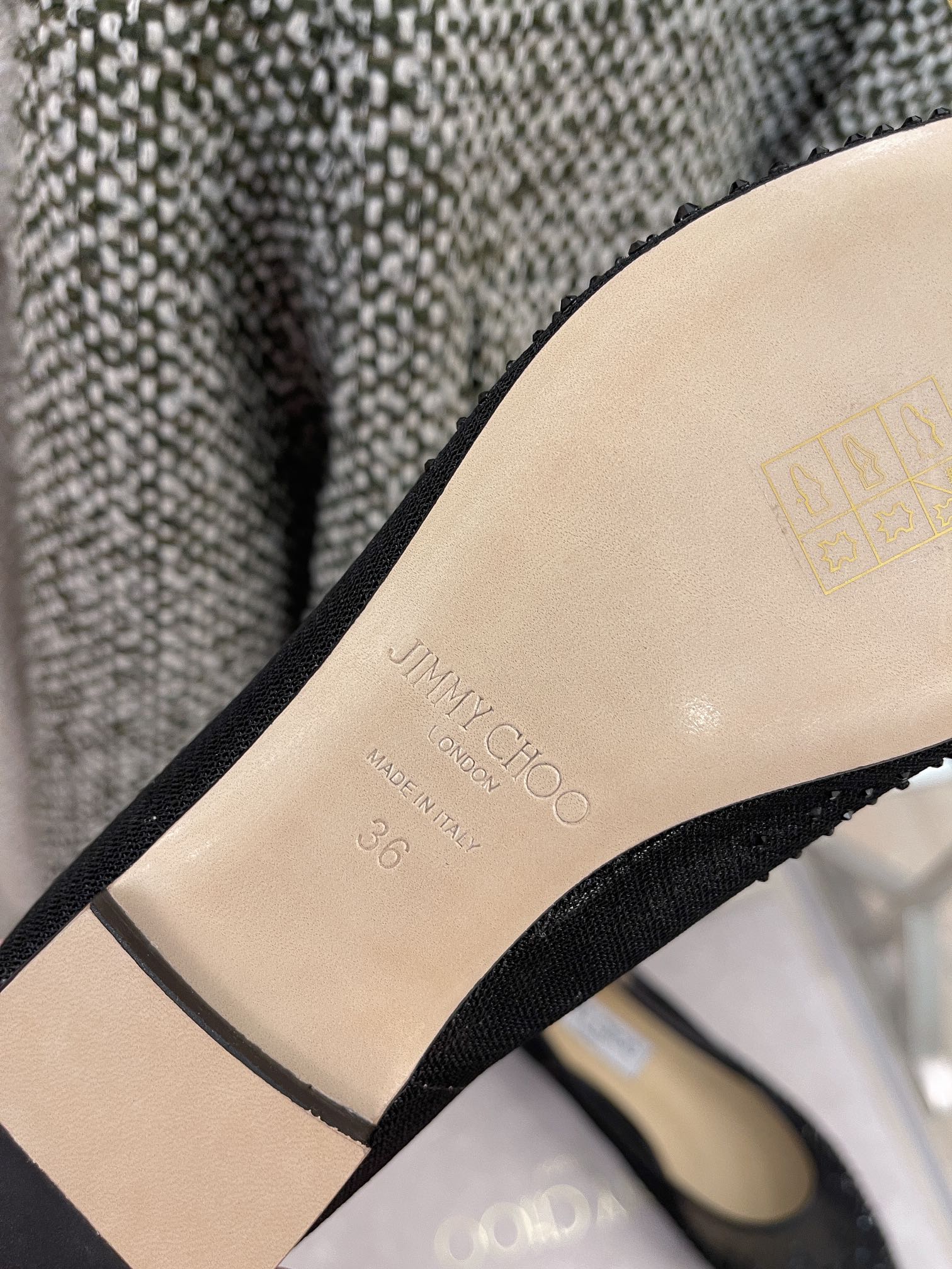 Балетки Jimmy Mesh со стразами