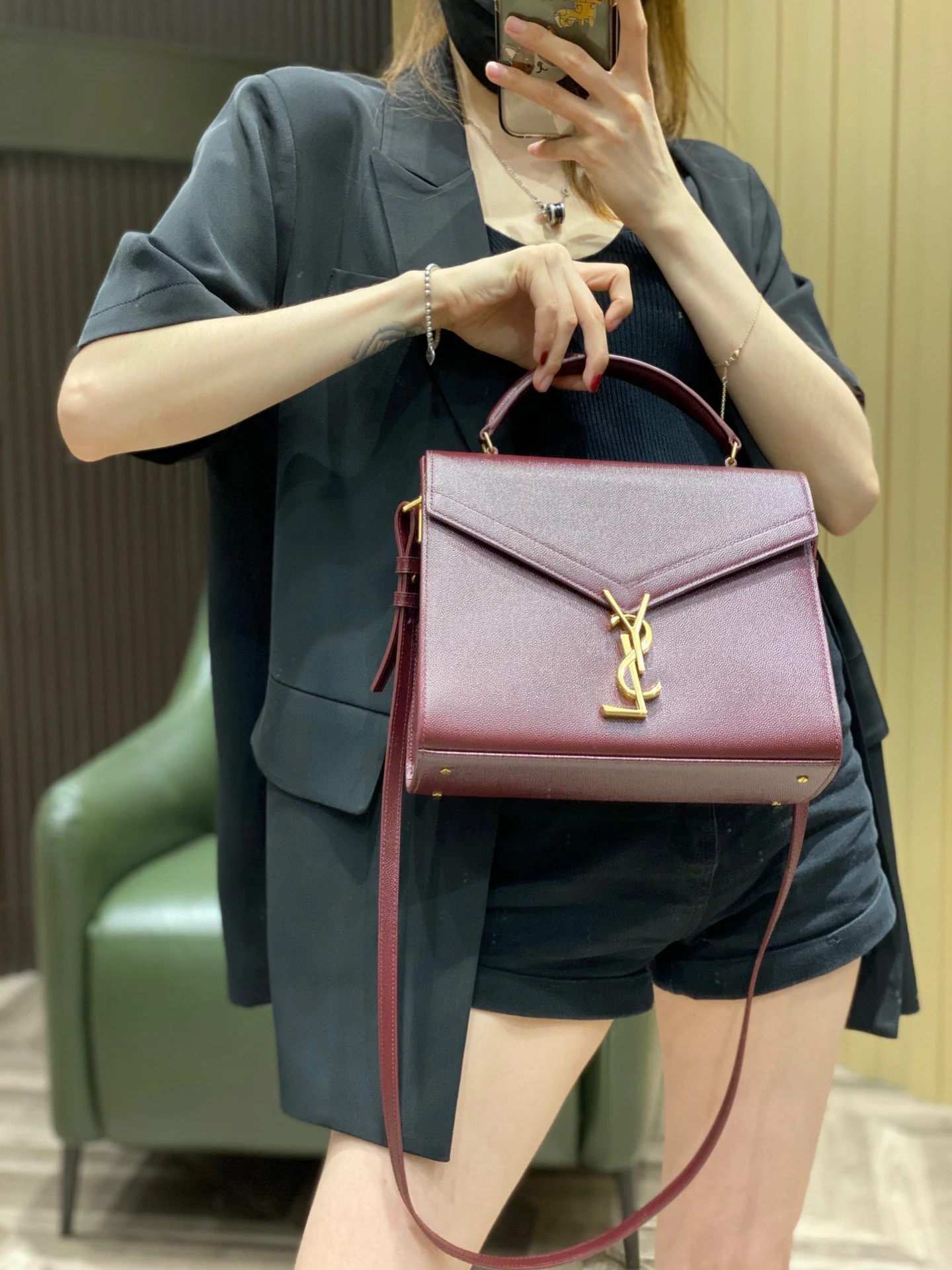 Сумка YSL Cassandra с икорным узором - 2