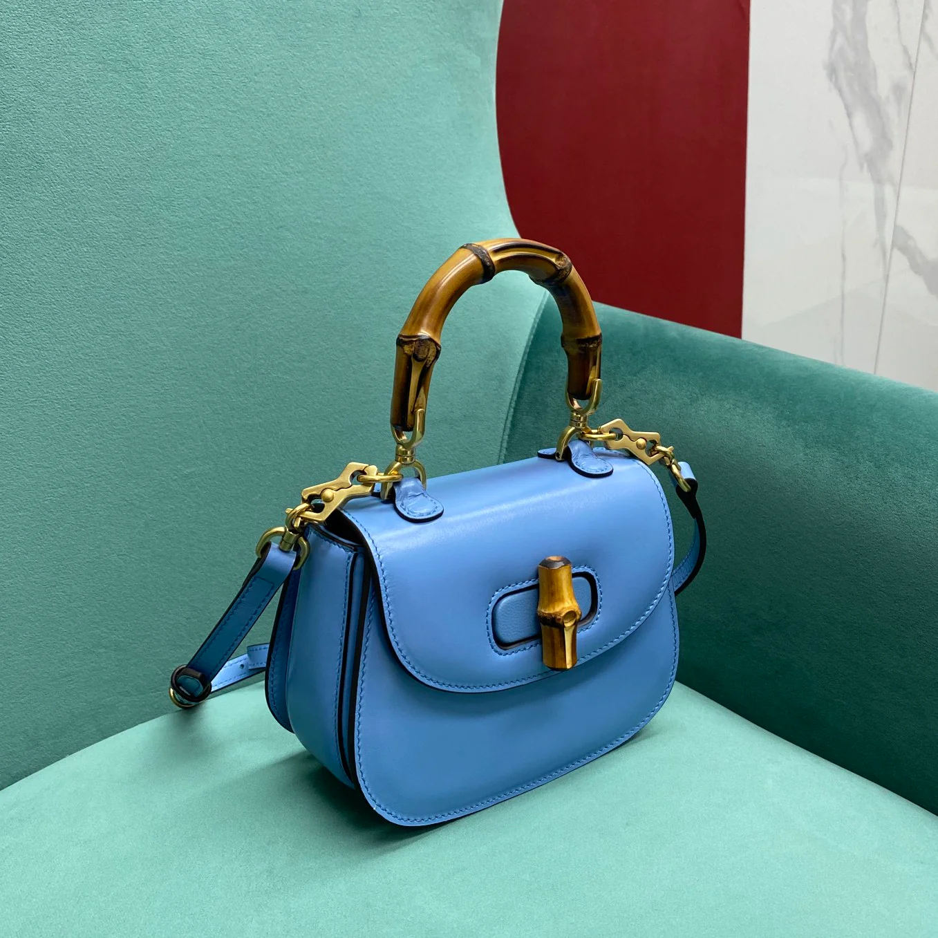 Сумка Gucci Retro Bamboo Bag - Маленькая - 3