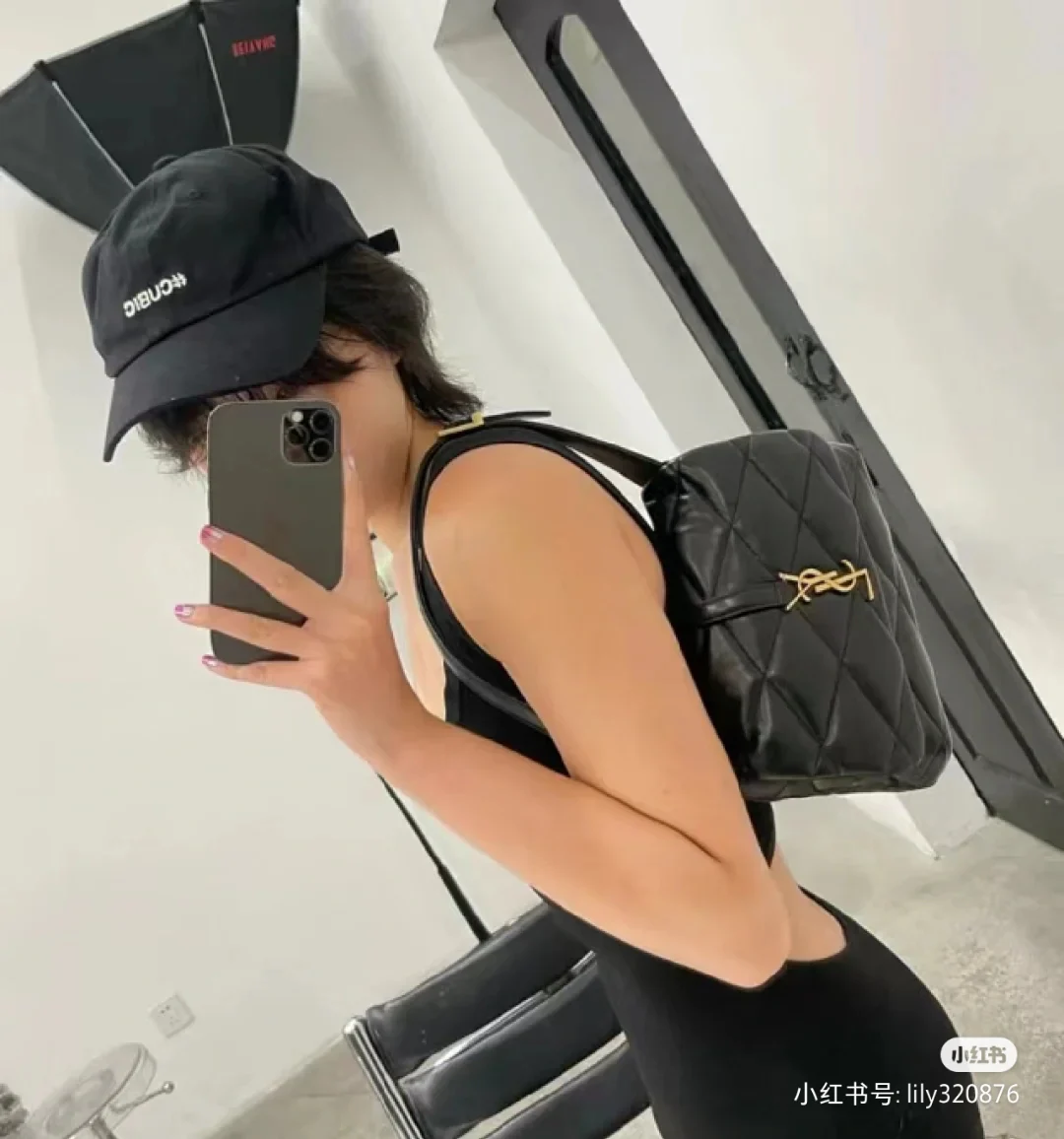 Сумка через плечо YSL-le-57 - черная