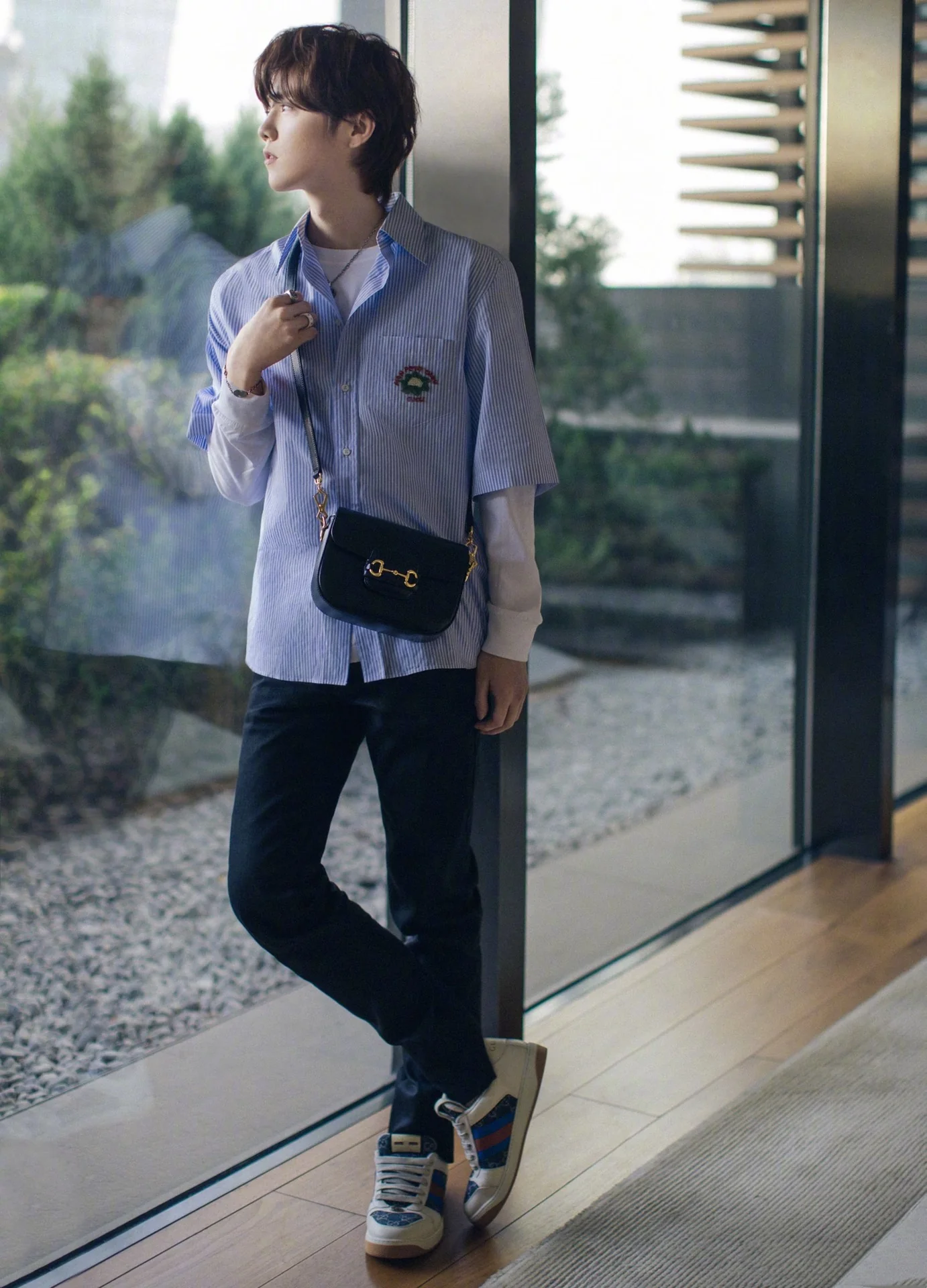 Сумка-седло Gucci 1955 из натуральной кожи с пряжкой в ??виде подковы - 1 шт.