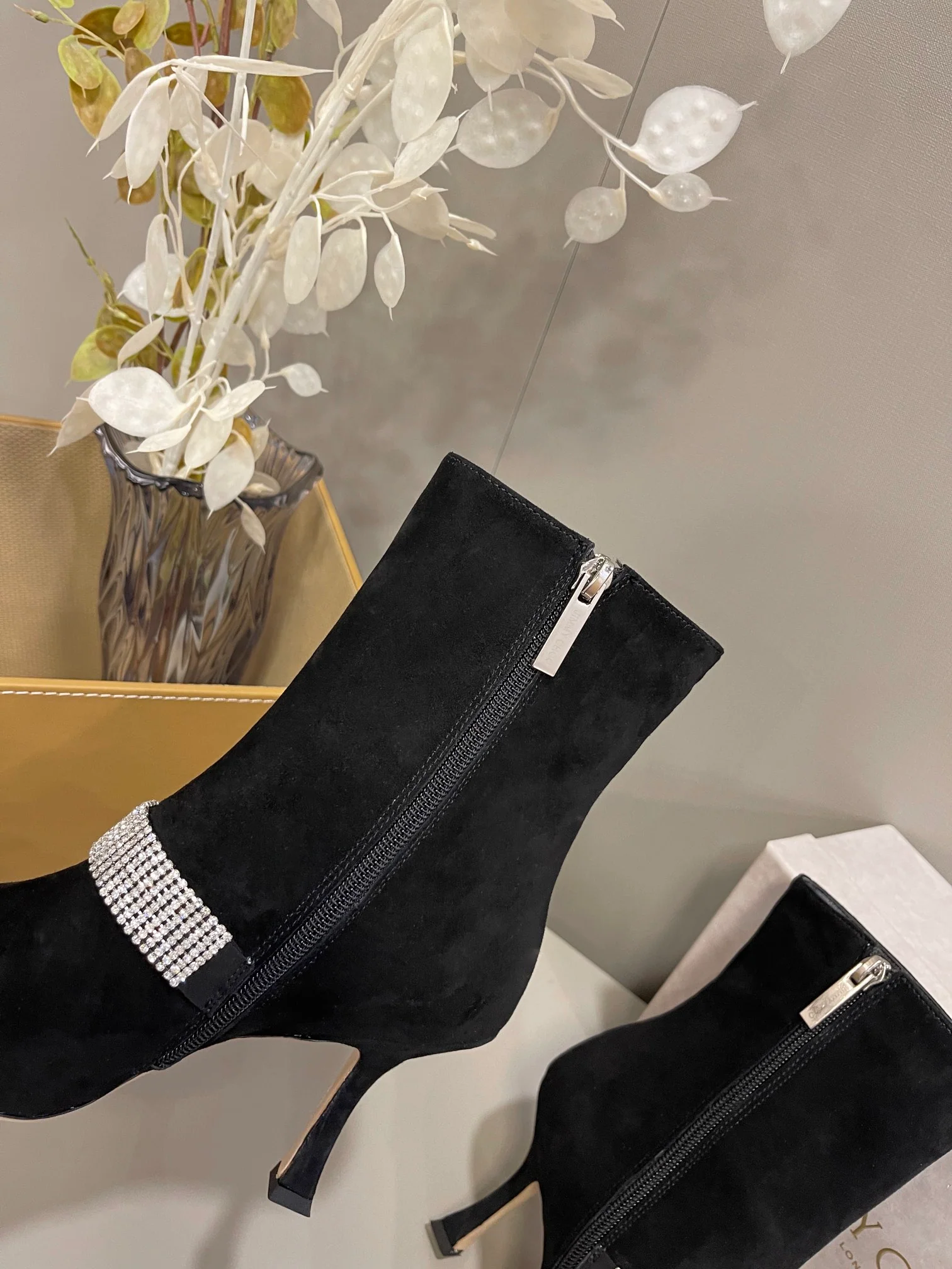 Новинка сезона осень/зима 2022 от Jimmy - Ботильоны на шпильке - Черные - 2