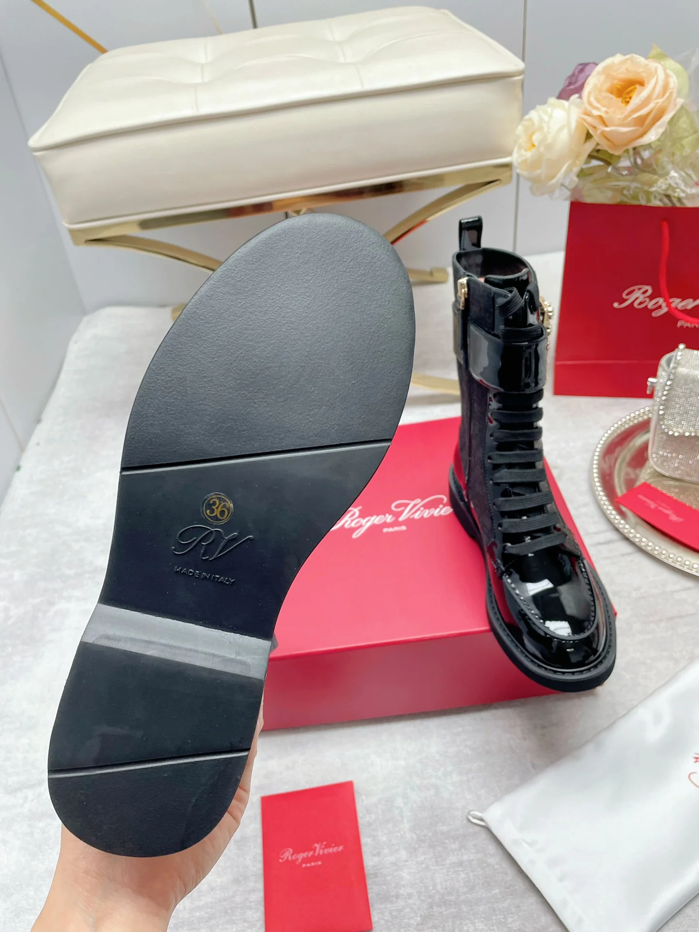 Обувь RV - Новинки весны/лета 2022 - Ботинки до середины икры - Серые