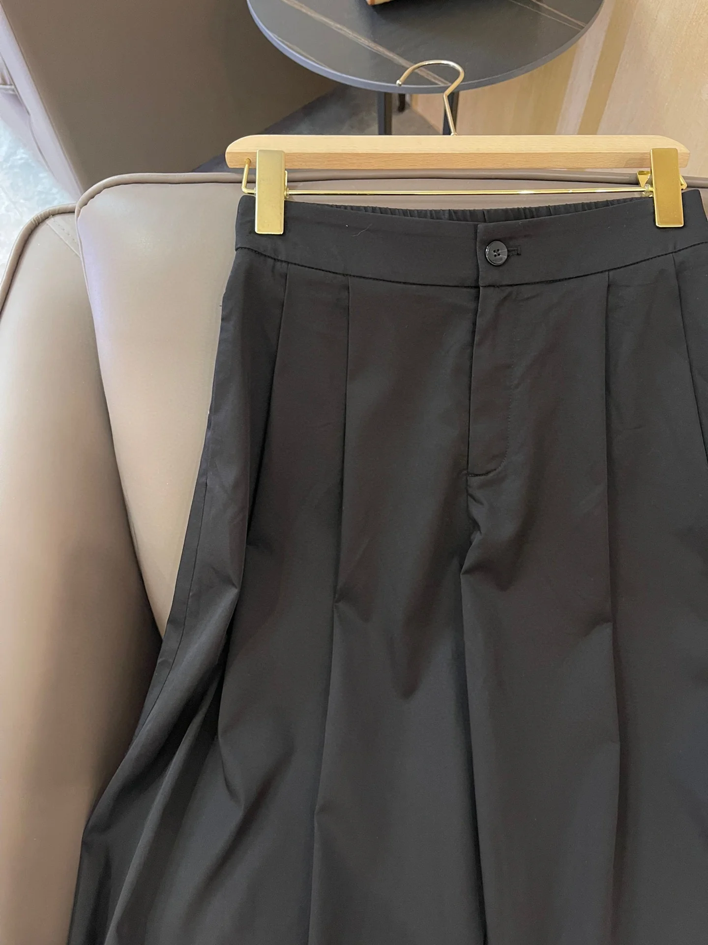 Новые широкие брюки Celine 2404-24ss - черные