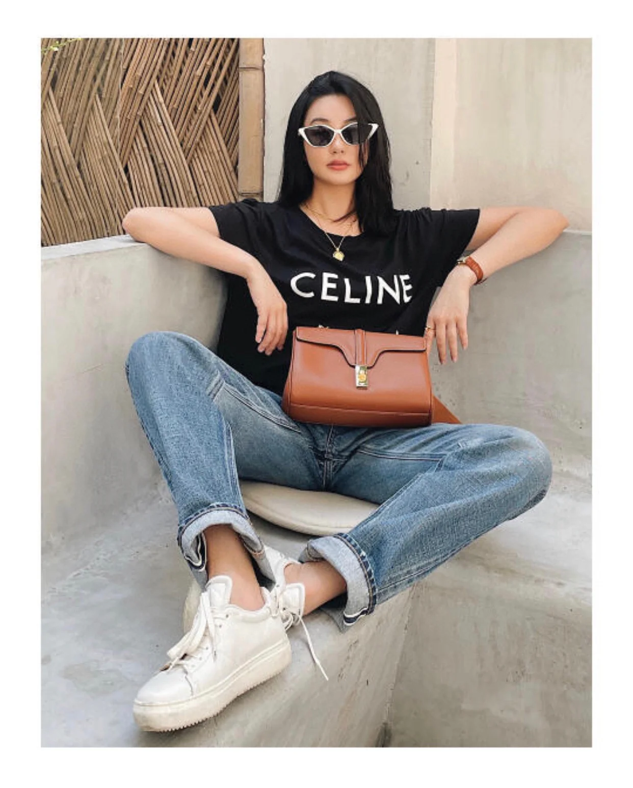 Сумка Celine из мягкой телячьей кожи с 16 узорами - 4