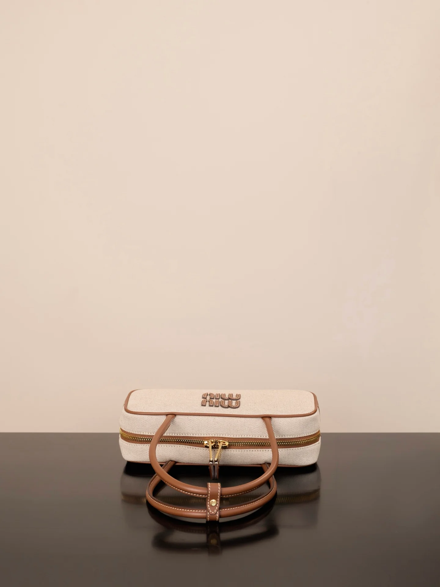 Miu Miu-5bb173m1000-????-Портфель-Средний-Бежевый