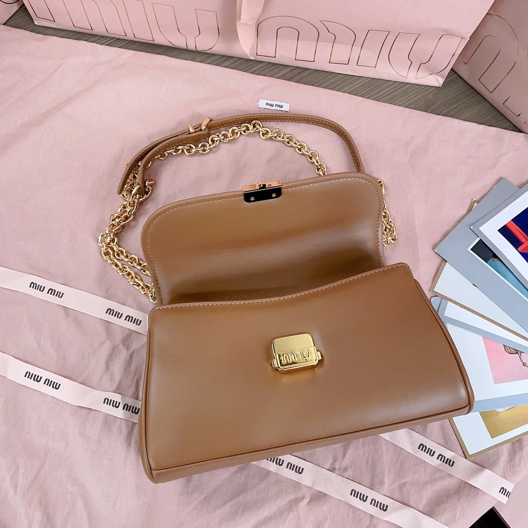 Miu Miu - 5bd266 - Сумка-багет - Коричневая