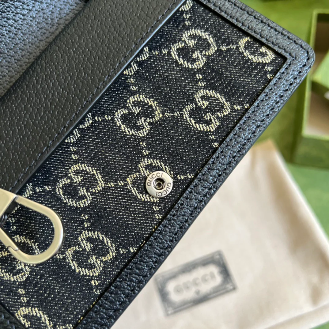 Сумка Gucci Dionysus - черная джинсовая