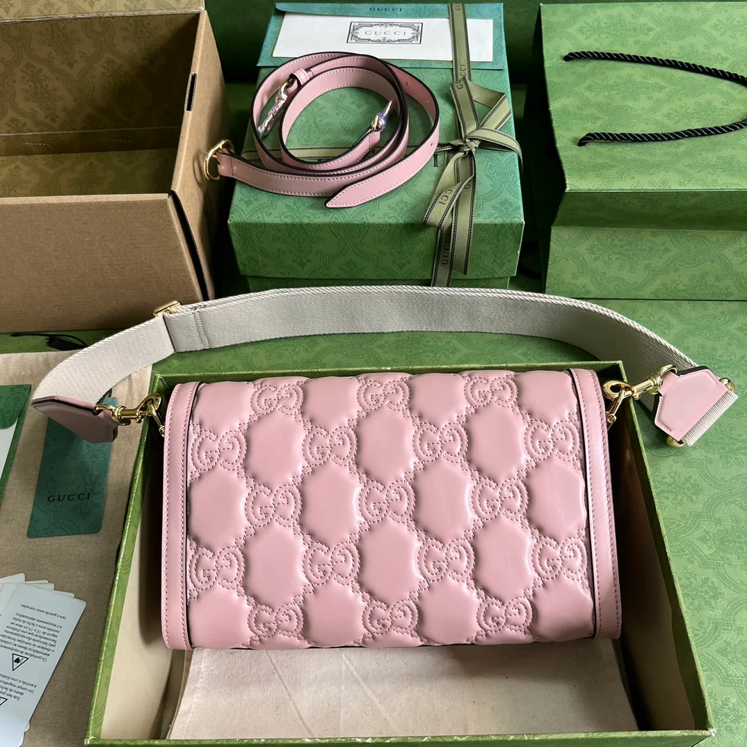 Маленькая кожаная сумочка Gucci-Matelasse - 1