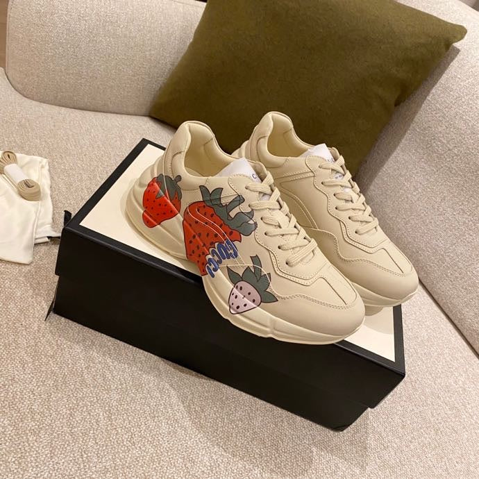 Массивные кроссовки Gucci - унисекс - 5