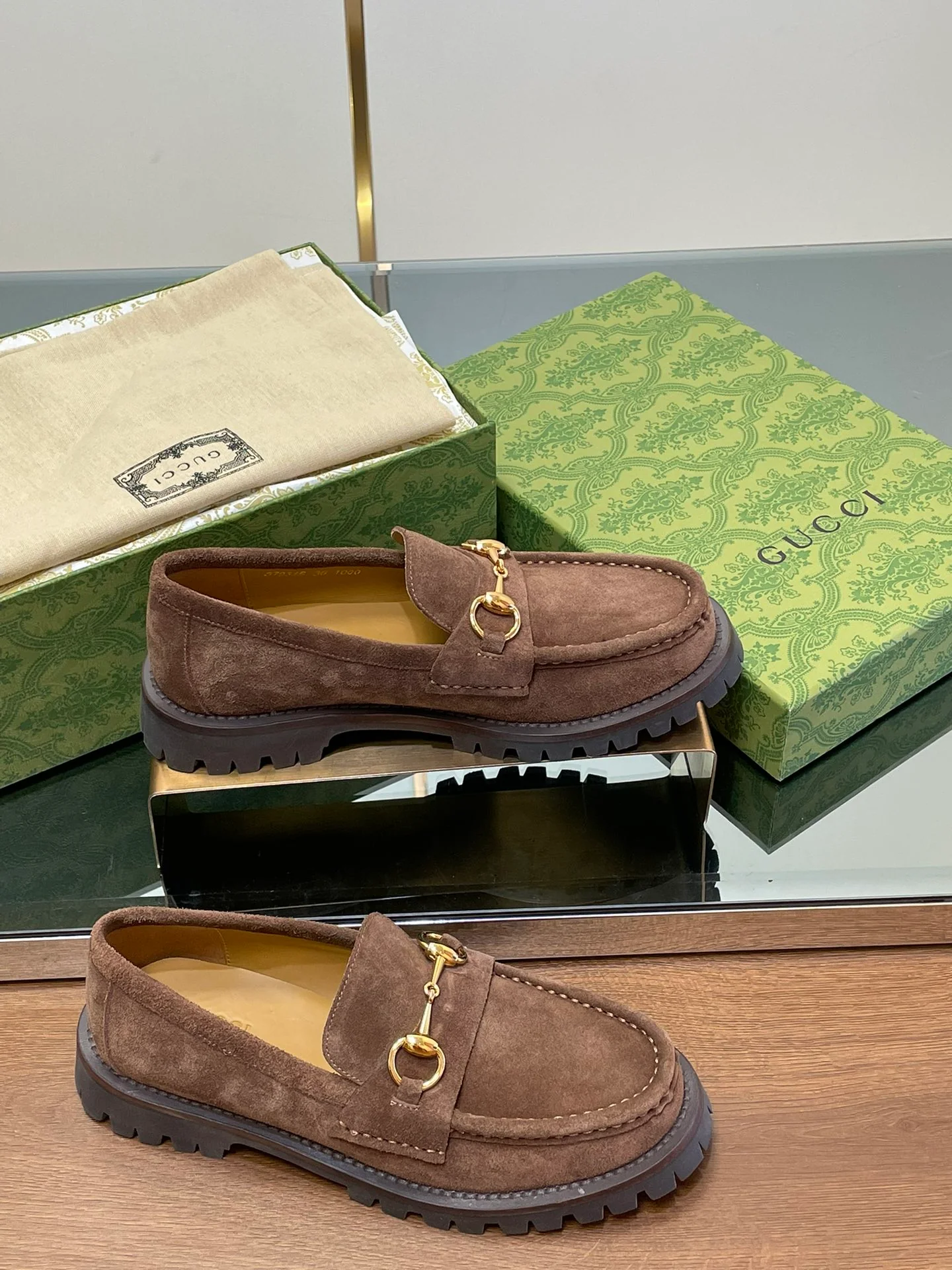 Лоферы Gucci 2024 Horsebit - Кофейно-коричневый