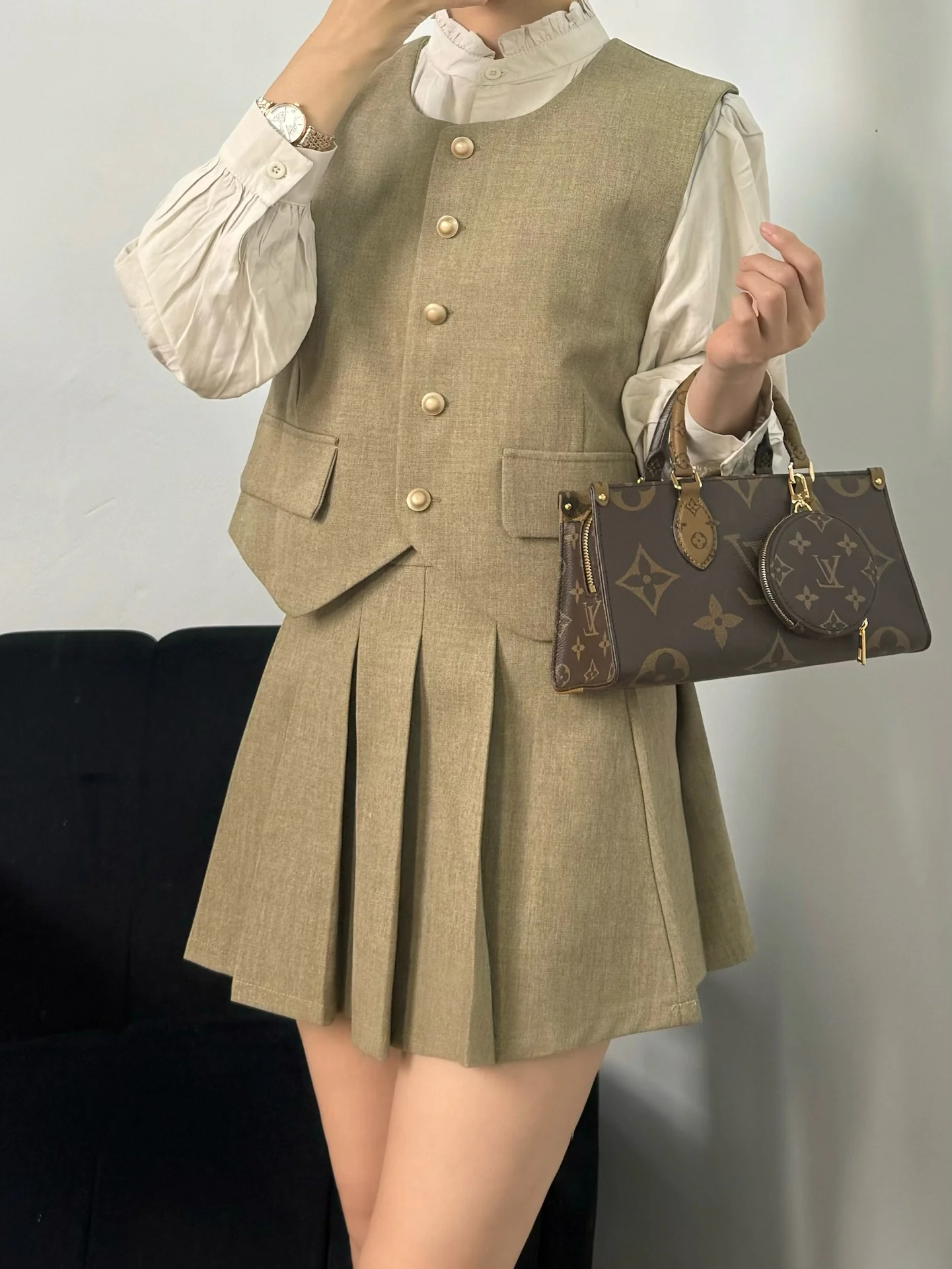 LV-m46653-onthego-east-west Сумка/Наплечная сумка - Коричневая