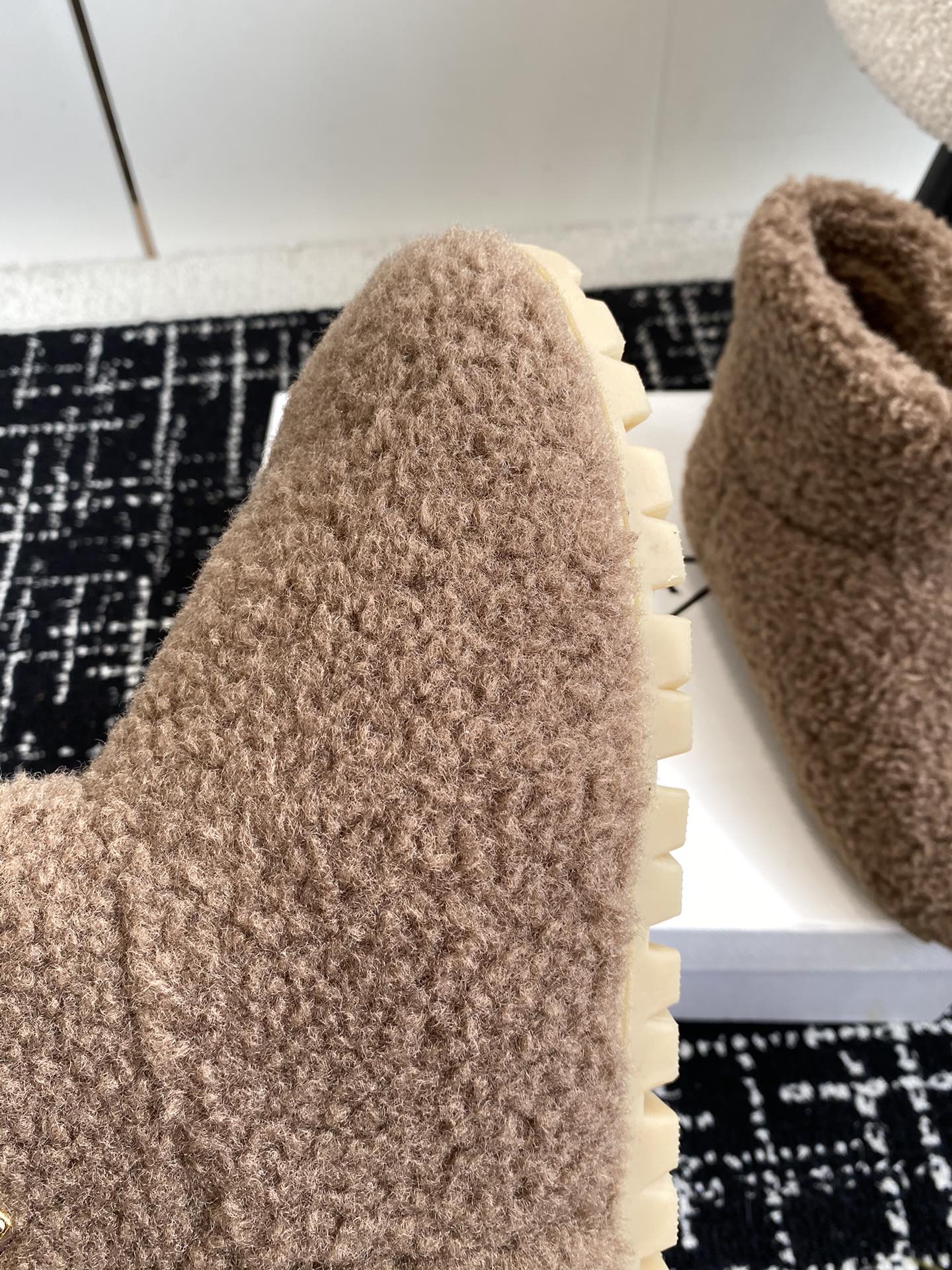 Шерстяные сапоги Miu Miu 2024 - Кофейно-коричневый