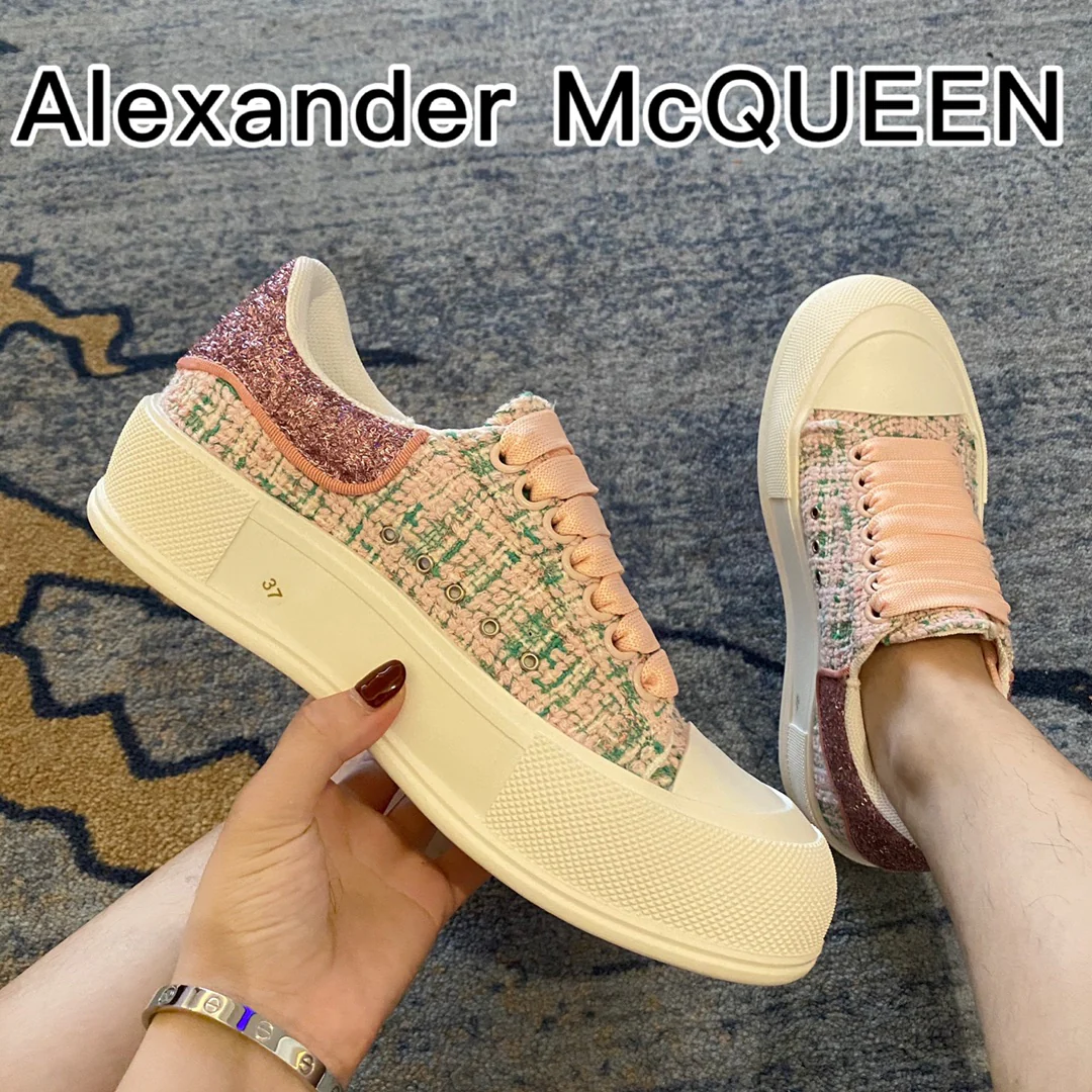 McQueen - Верх из шерсти - Подошва сзади - Ковшовые туфли