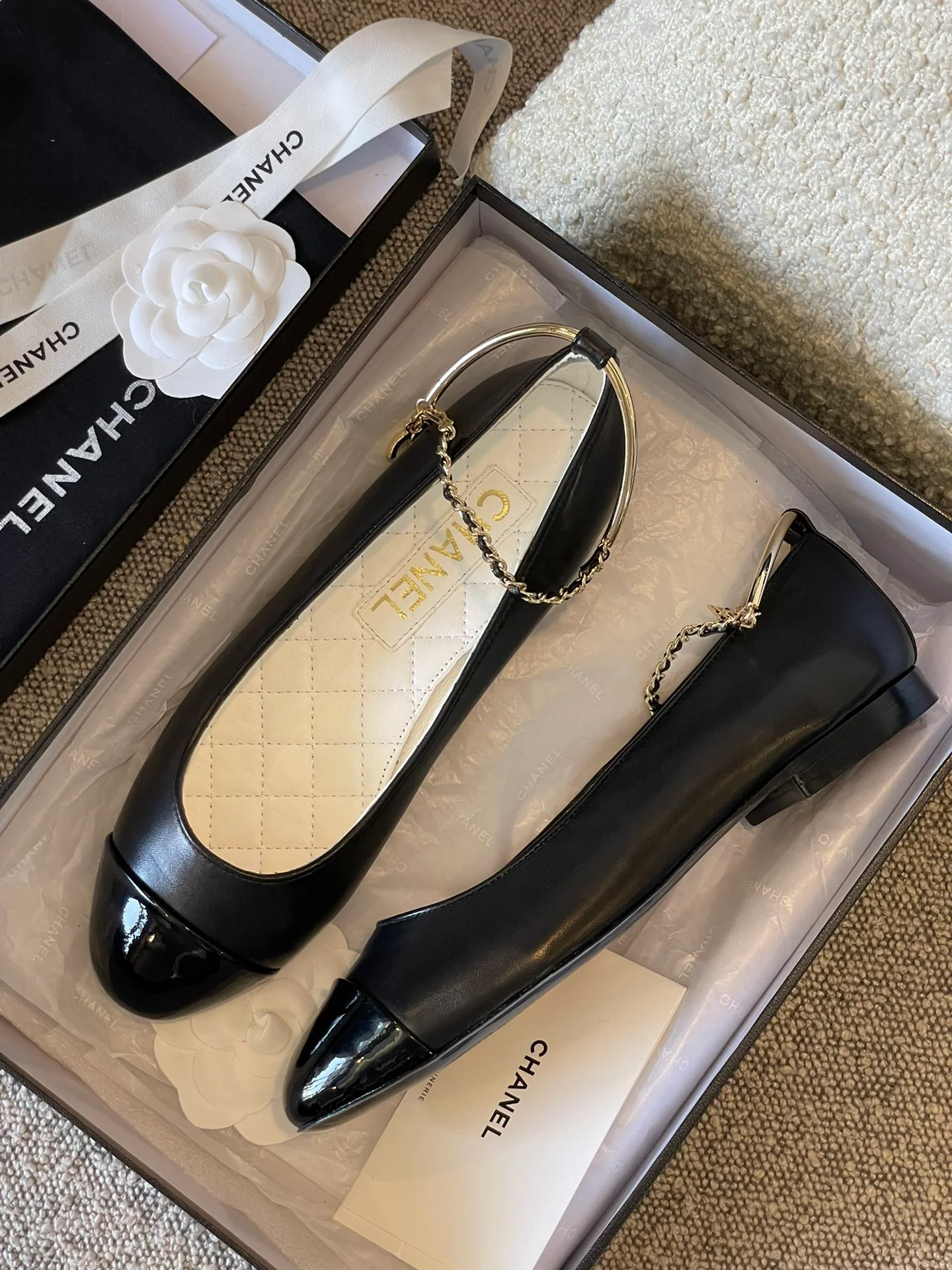 Балетки Chanel - черные