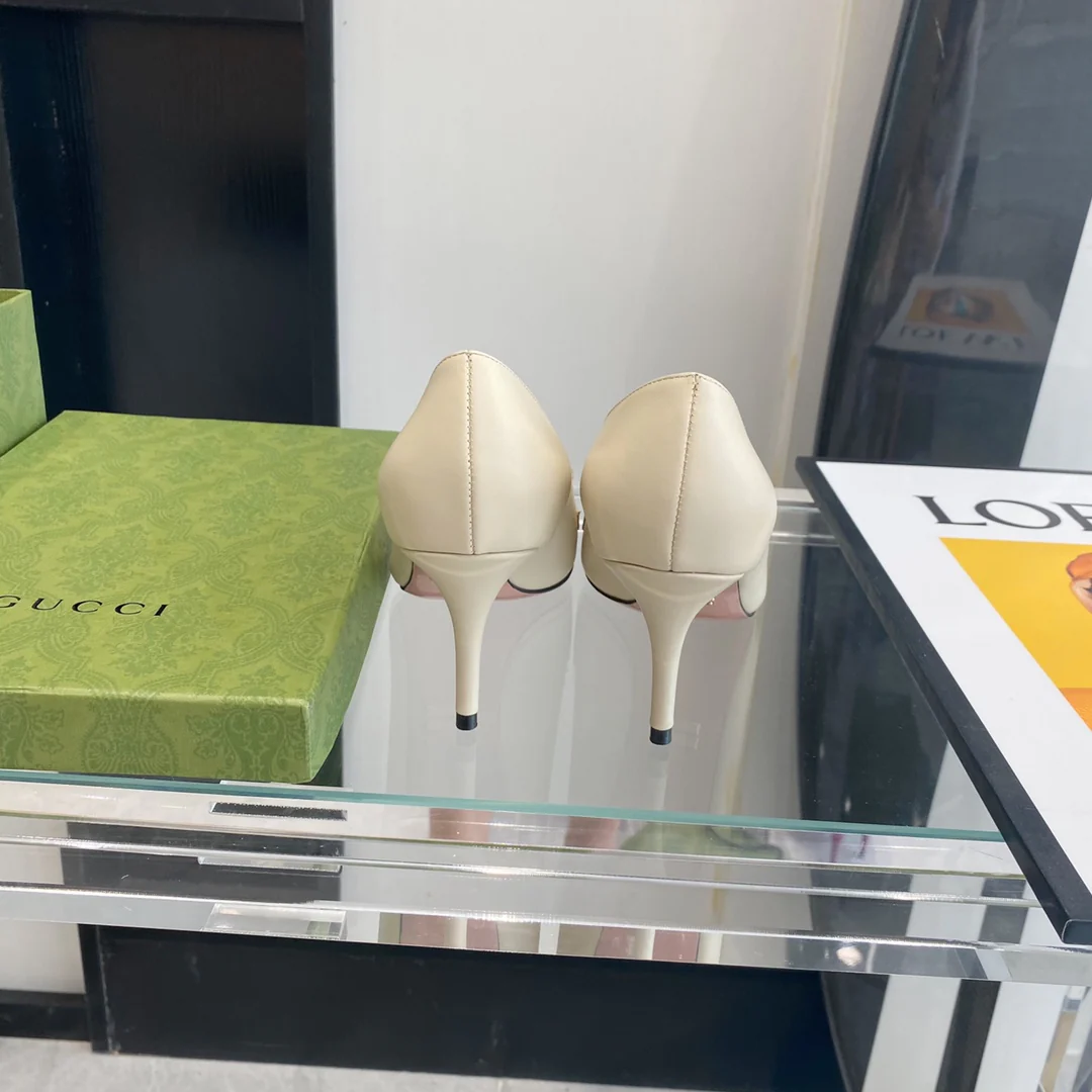 Gucci - Ретро - Туфли с острым носком - На высоком каблуке - 1