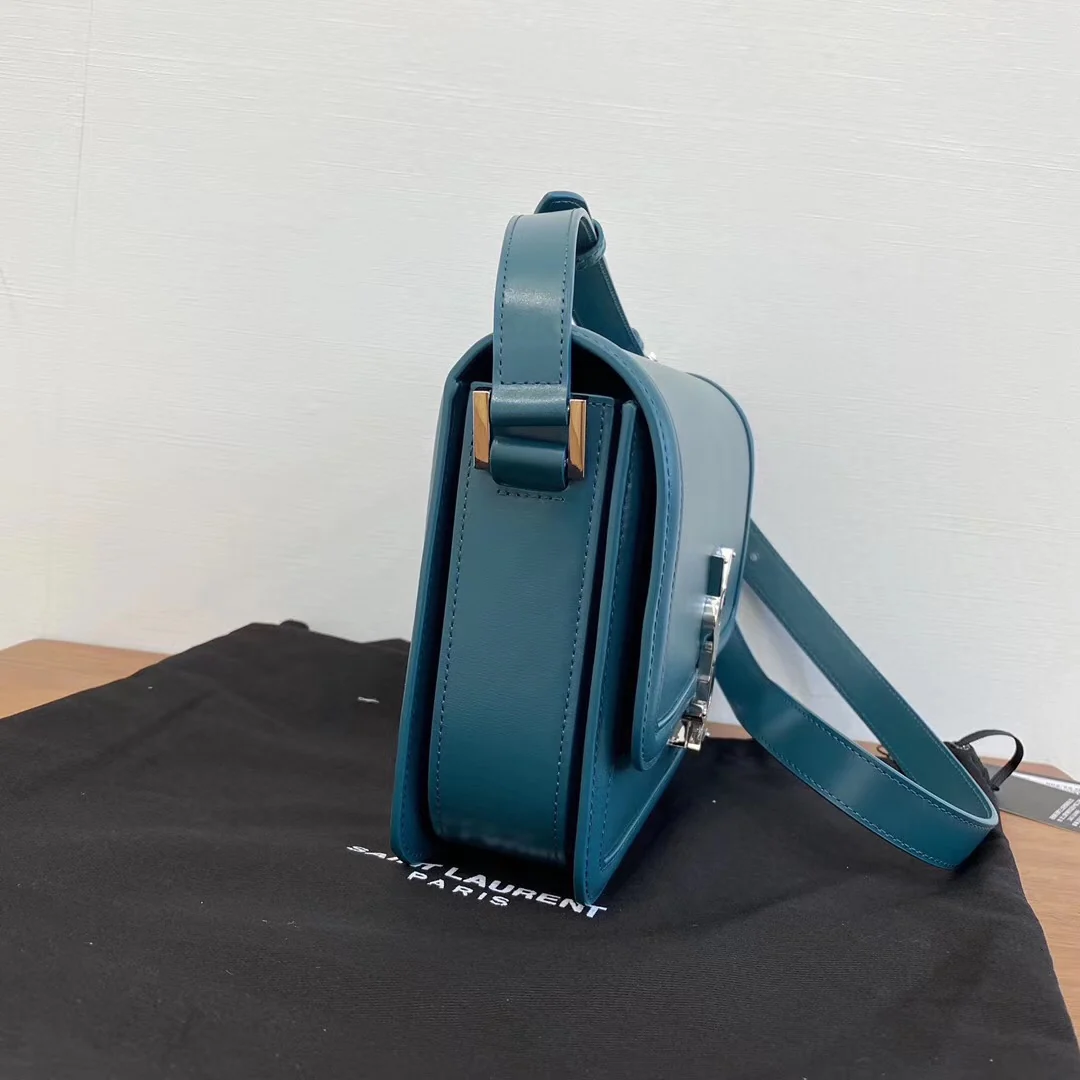 Сумка YSL Solferino Tofu Bag - Lake Blue - 23 см